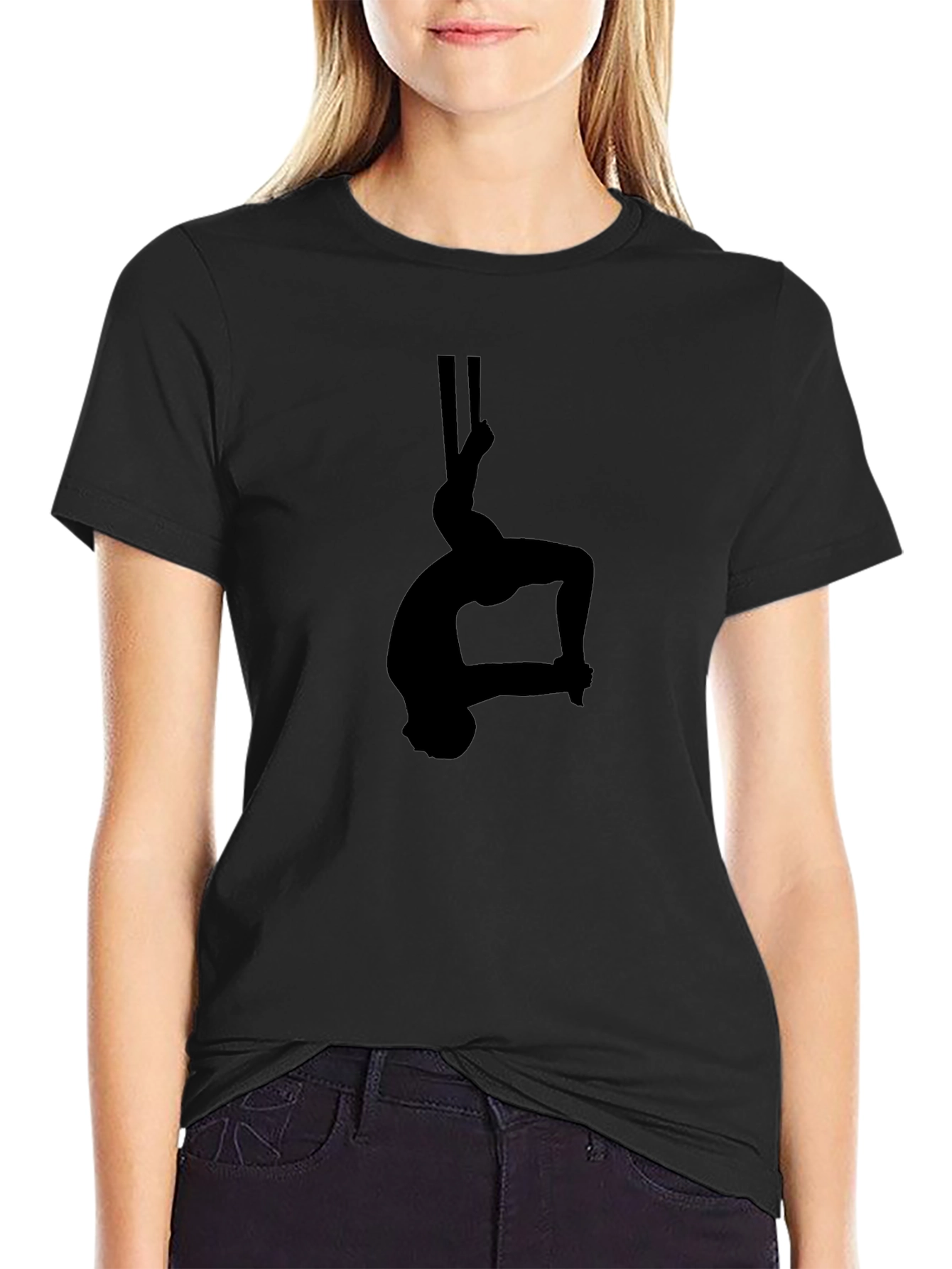 Aerial Acrobat T-Shirt - Black - Unique Design