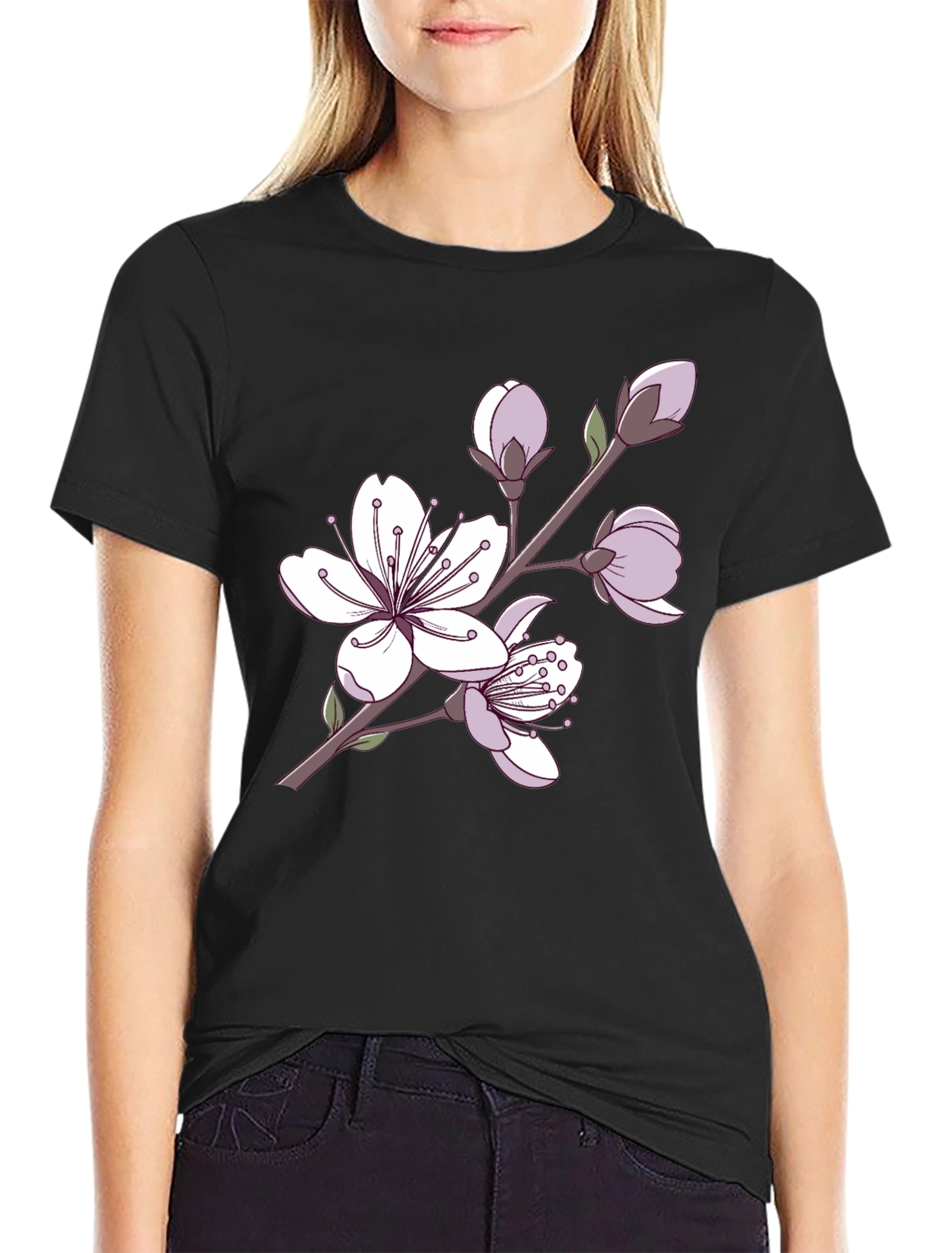 Blossom Graphic Tee - Casual Style