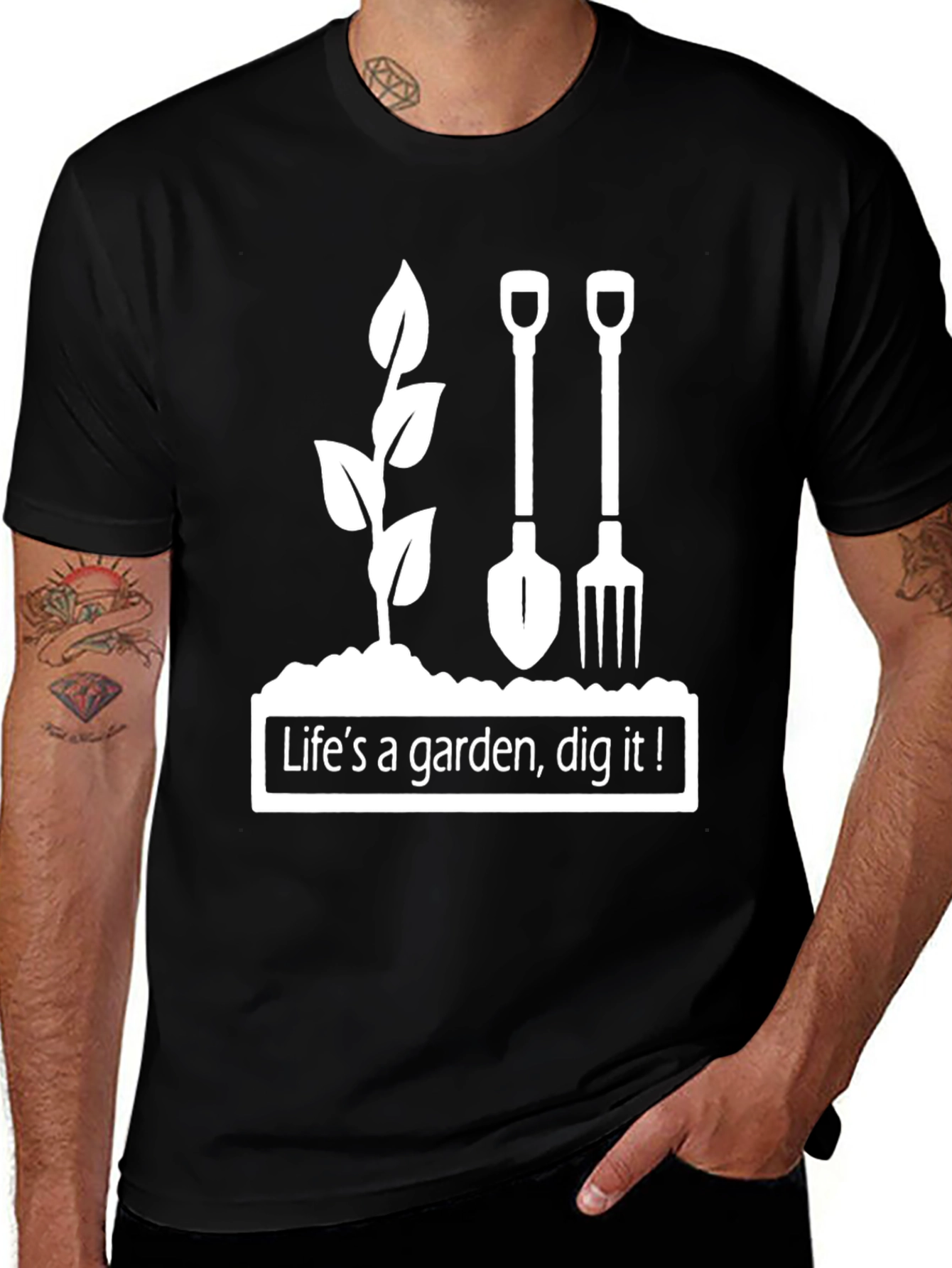 Lifes A Garden Dig It! Graphic Tee
