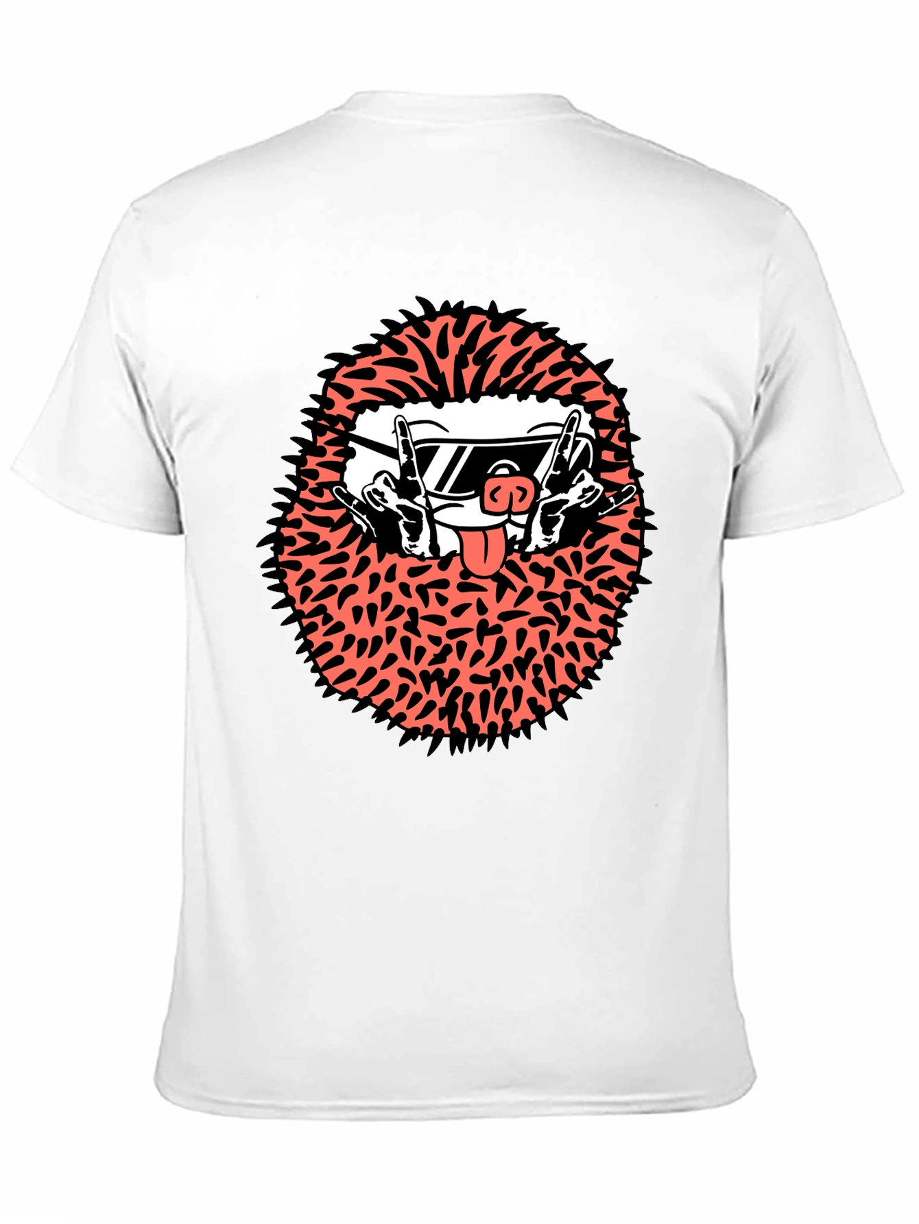 Cool Character Graphic Tee - Black Cotton