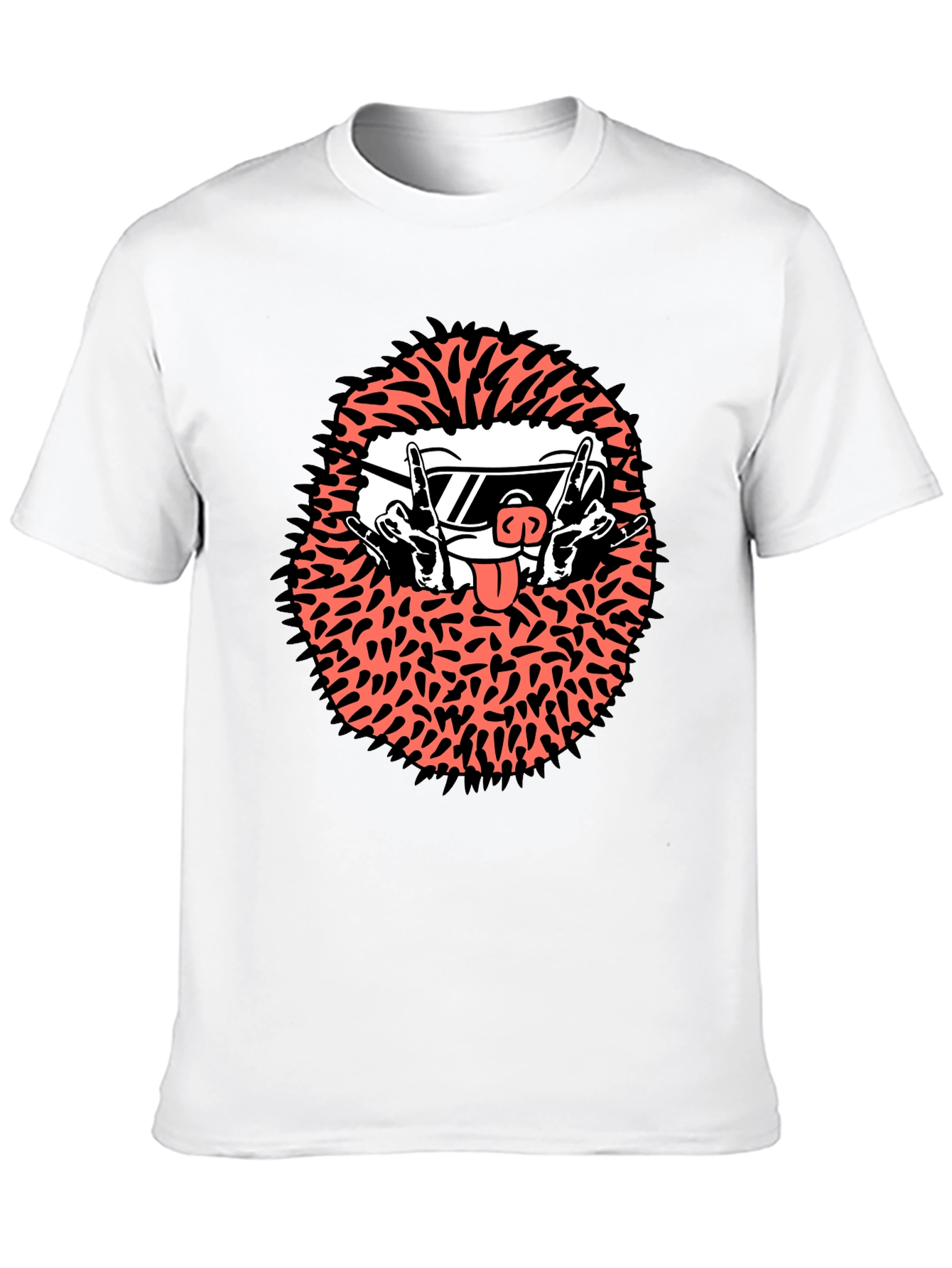 Cool Character Graphic Tee - Black Cotton