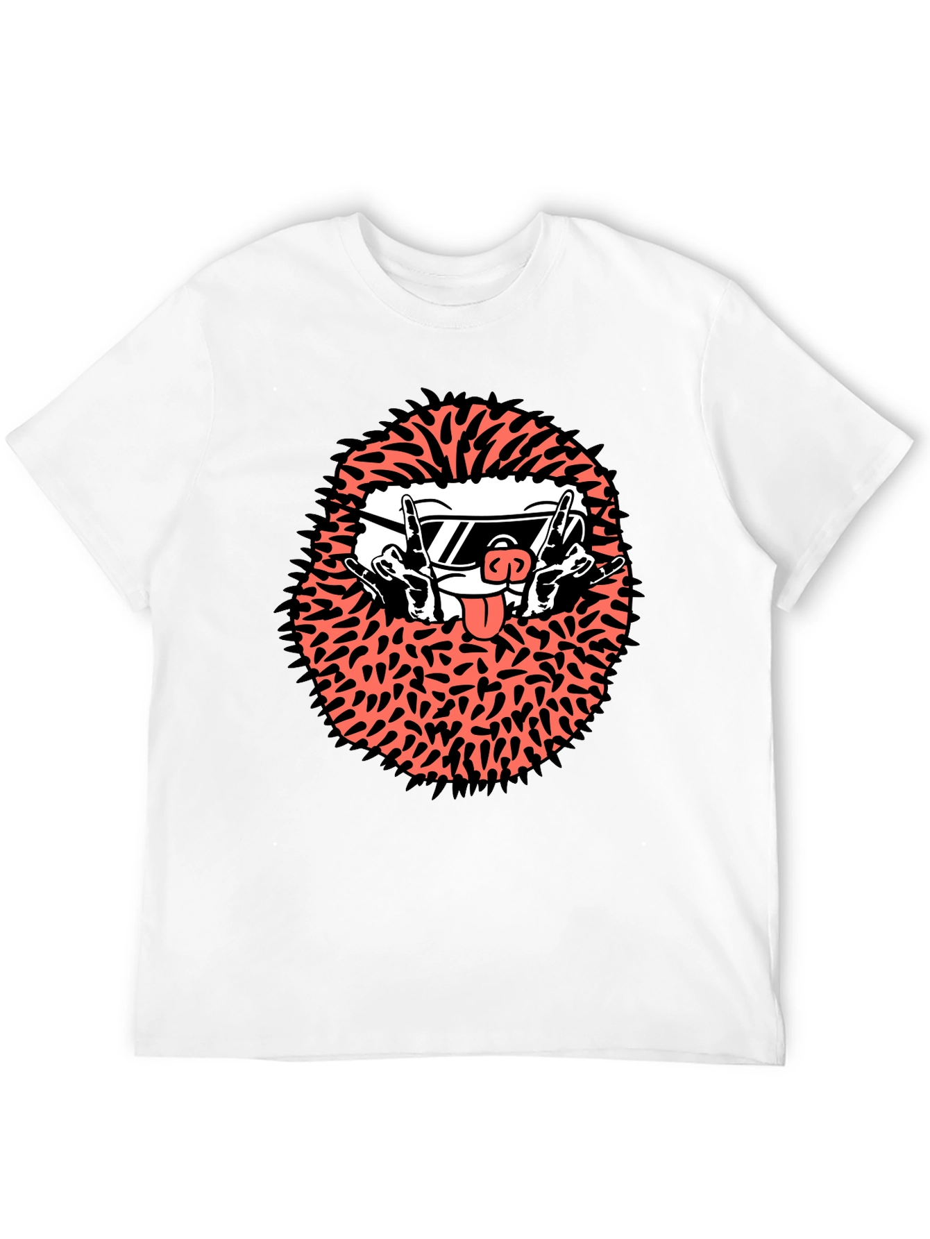Cool Character Graphic Tee - Black Cotton