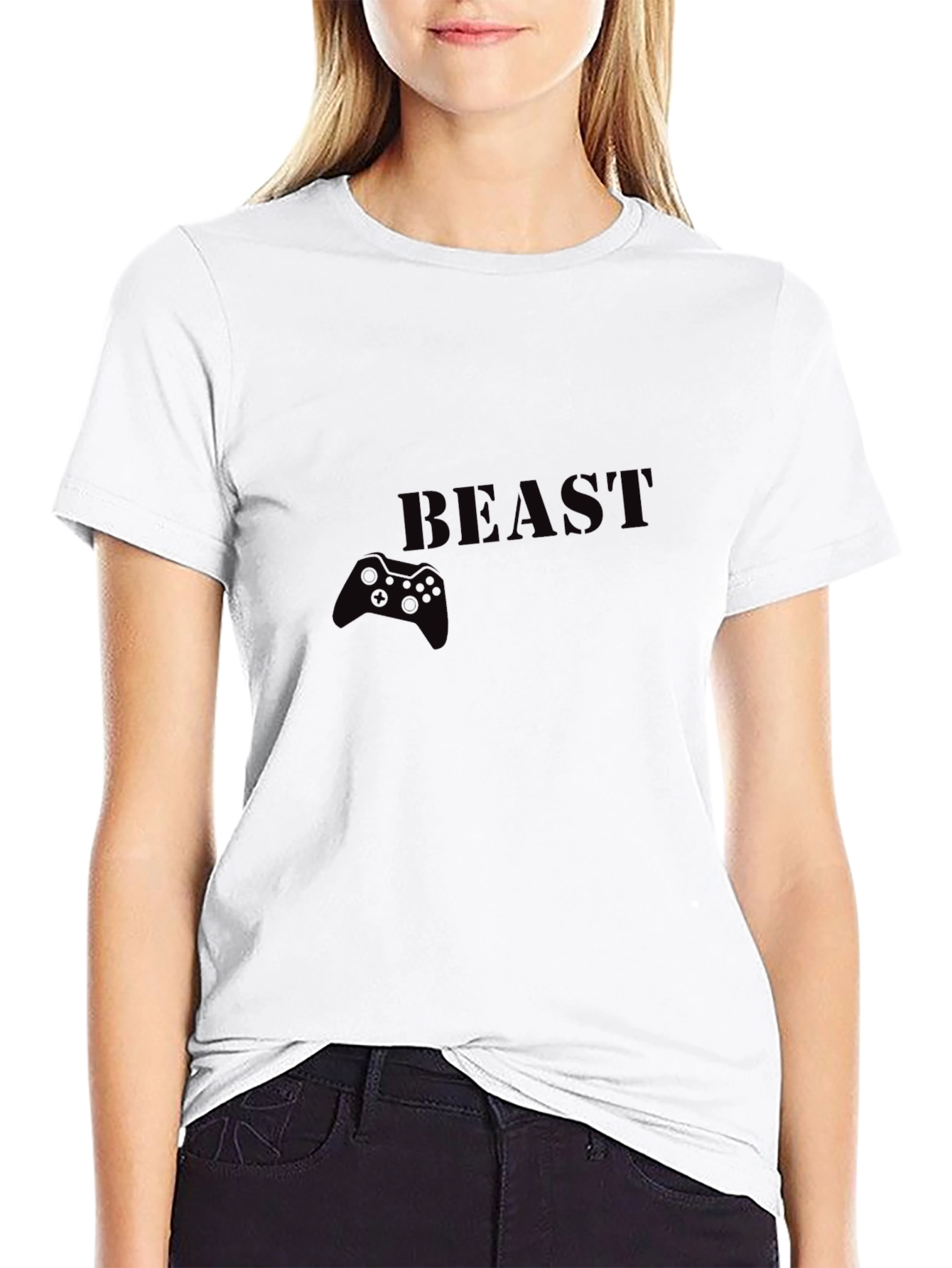 Gamer Beast Black T-Shirt - Controller Graphic Tee