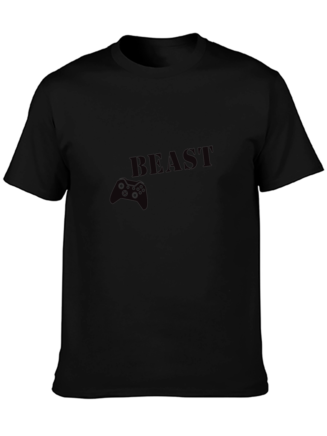 Gamer Beast Black T-Shirt - Controller Graphic Tee