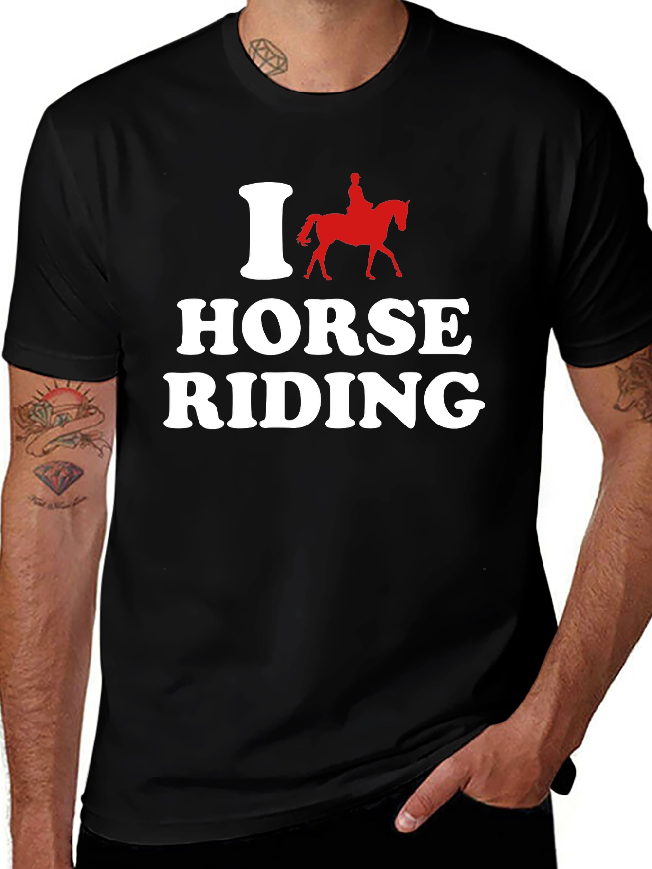 I Love Horse Riding Graphic Tee