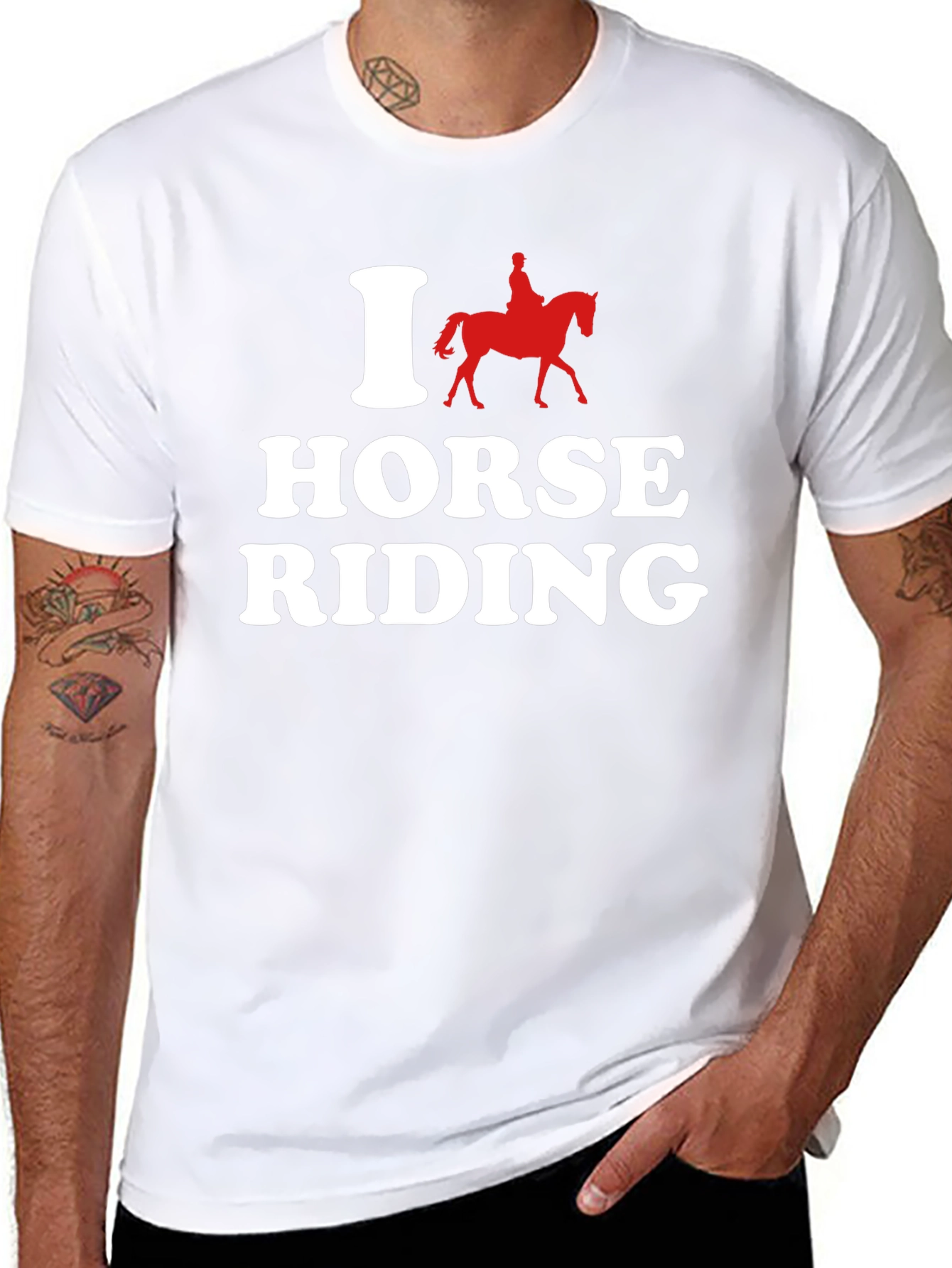 I Love Horse Riding Graphic Tee
