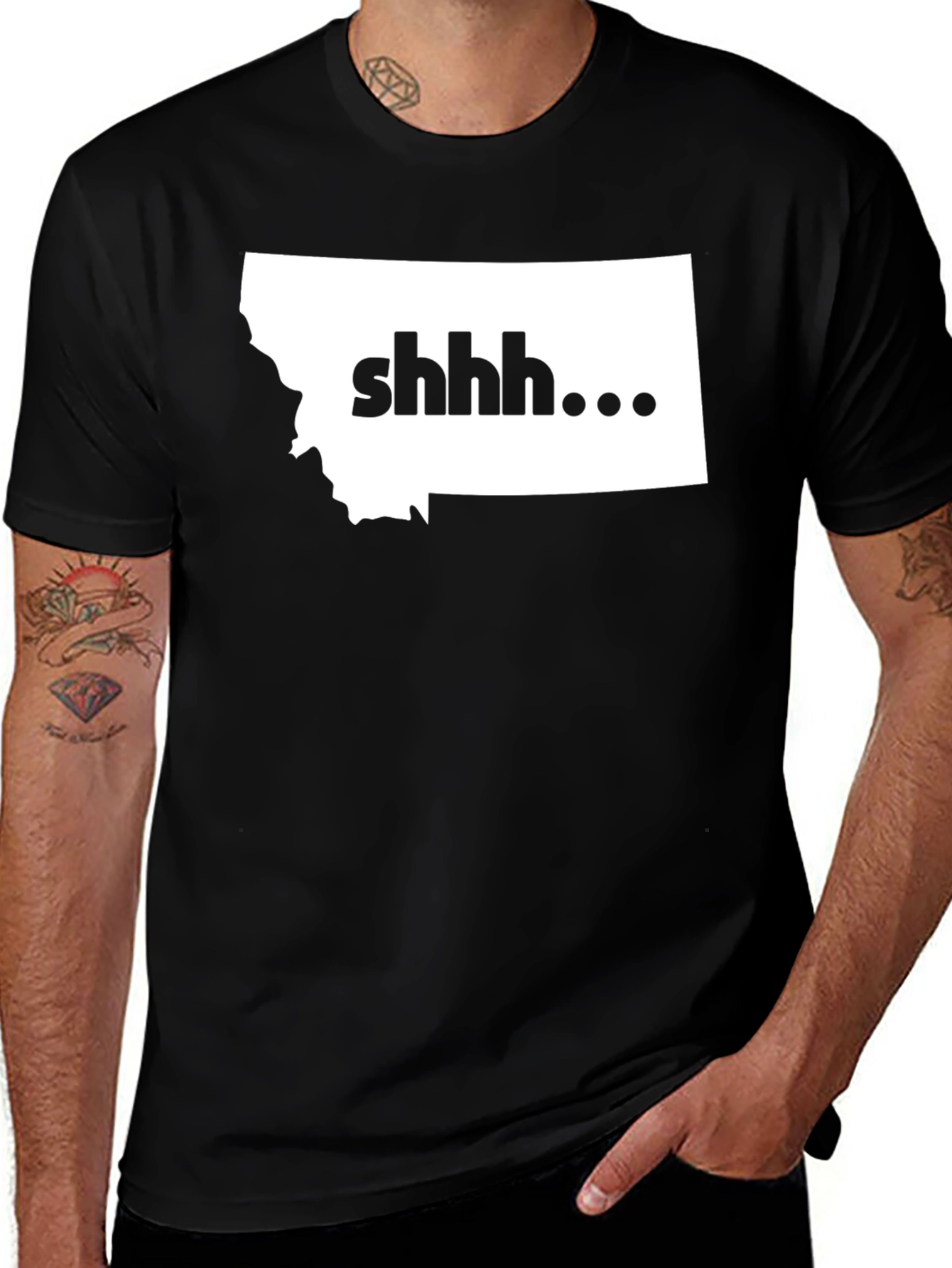 Shhh Montana T-Shirt - Graphic Tee