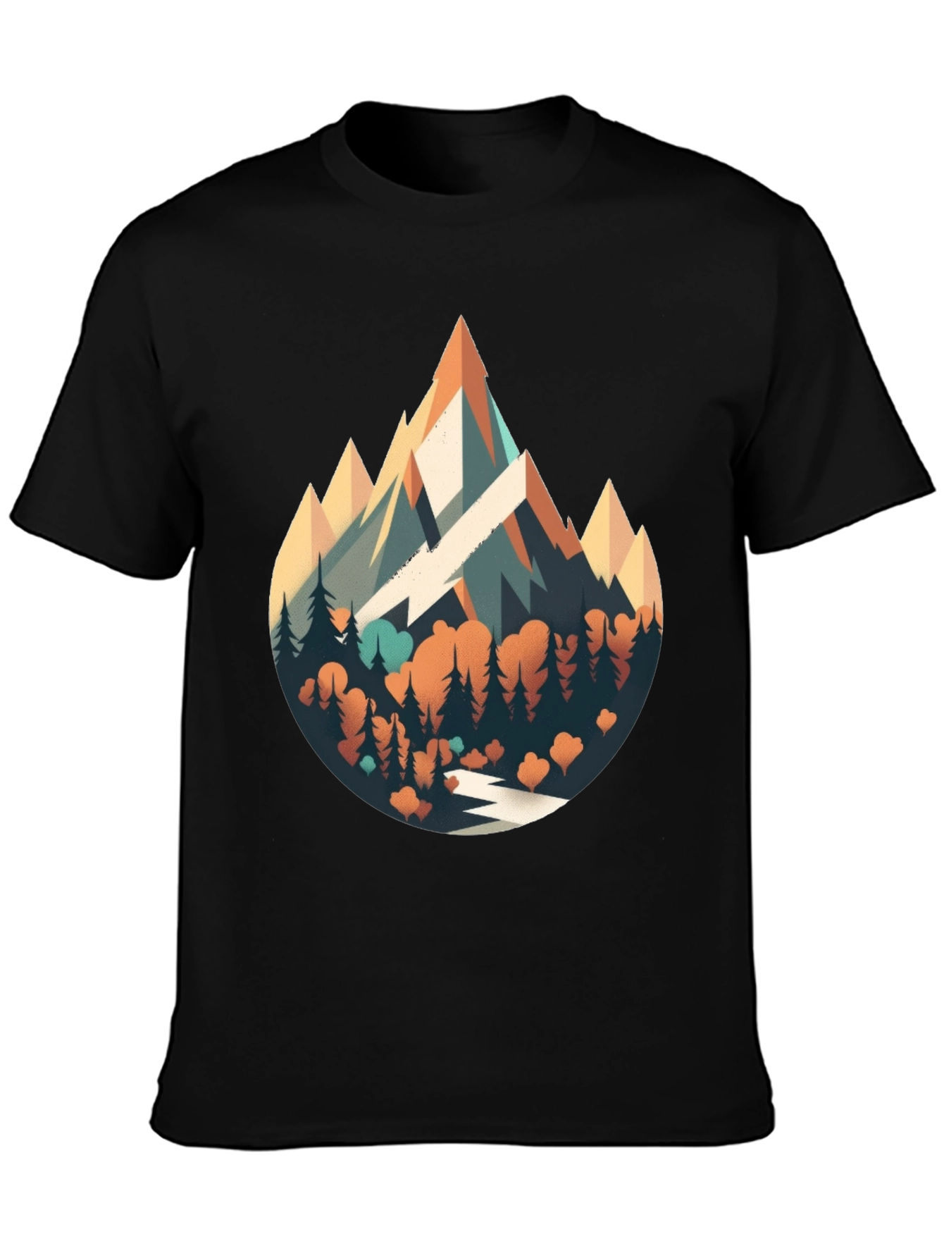 Mountainscape Graphic Tee - Nature Adventure Shirt