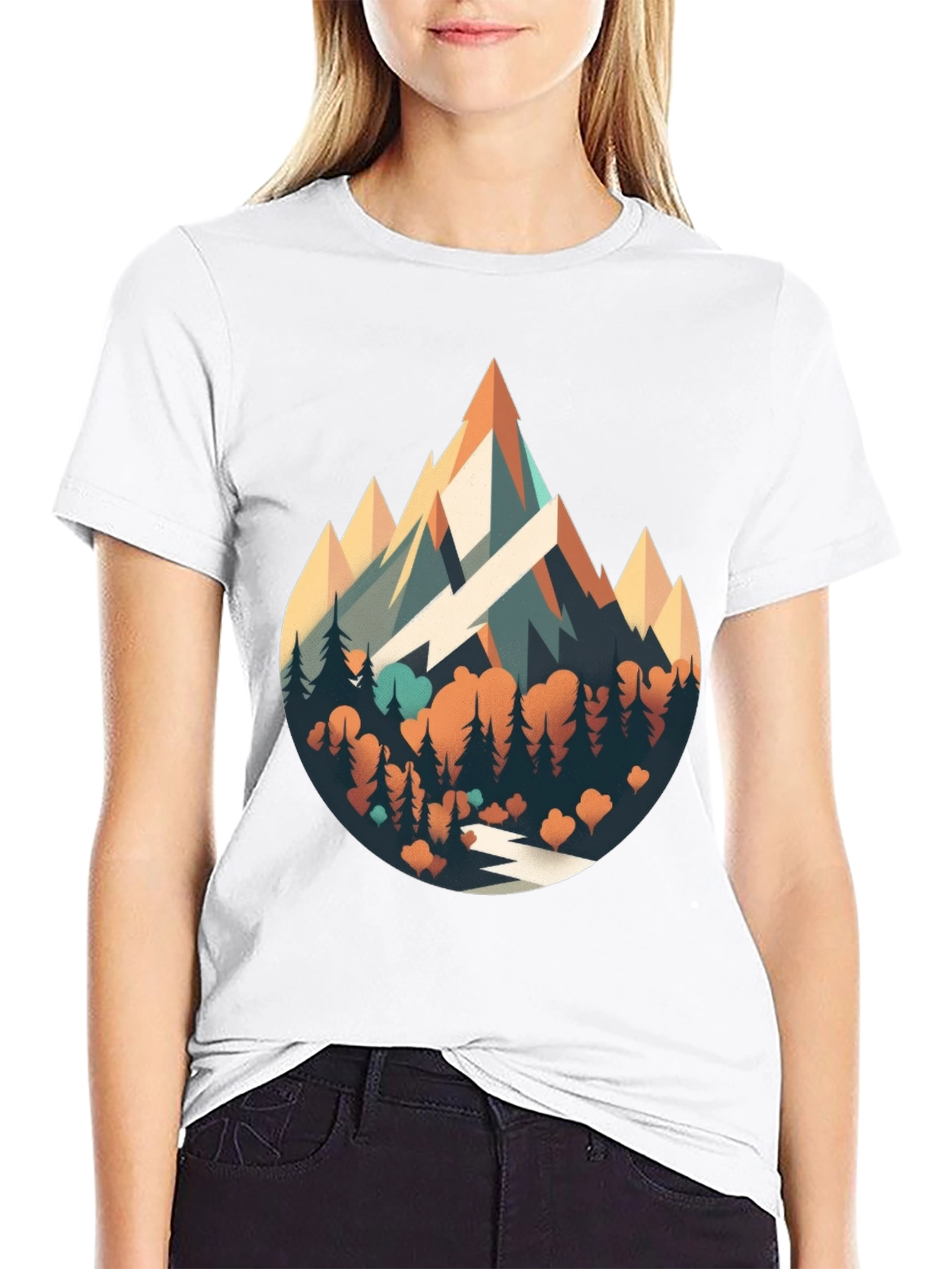 Mountainscape Graphic Tee - Nature Adventure Shirt