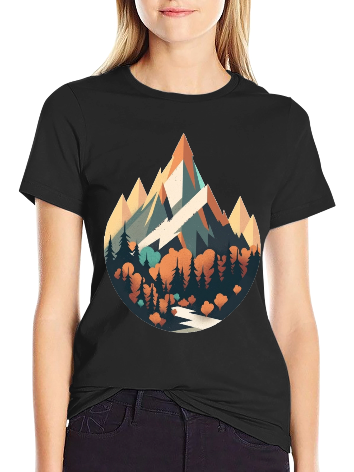 Mountainscape Graphic Tee - Nature Adventure Shirt