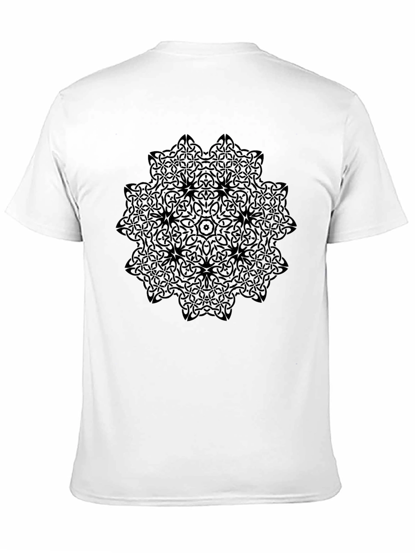 Black Mandala Graphic Tee - Stylish Comfort