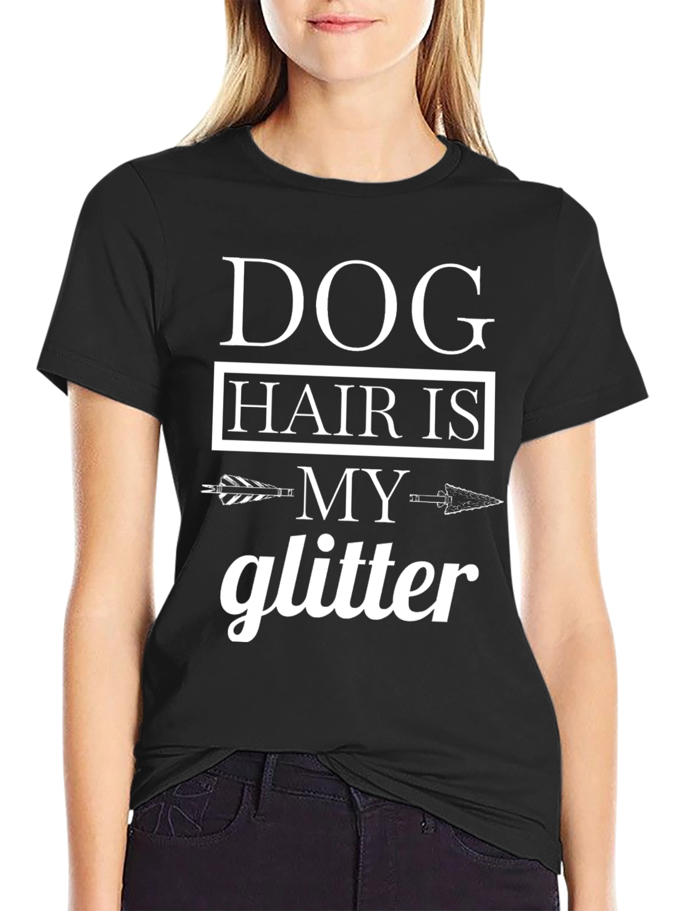 Dog Hair is My Glitter Graphic T-Shirt