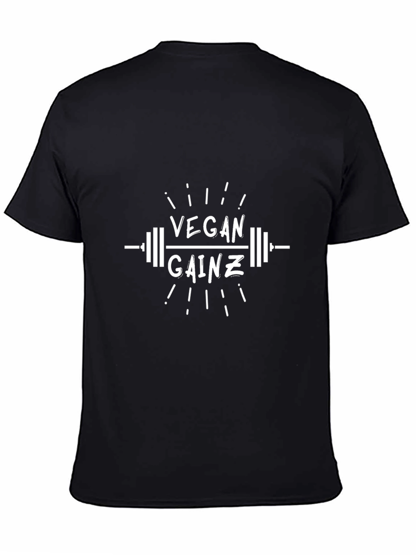 Vegan Gainz Black T-Shirt