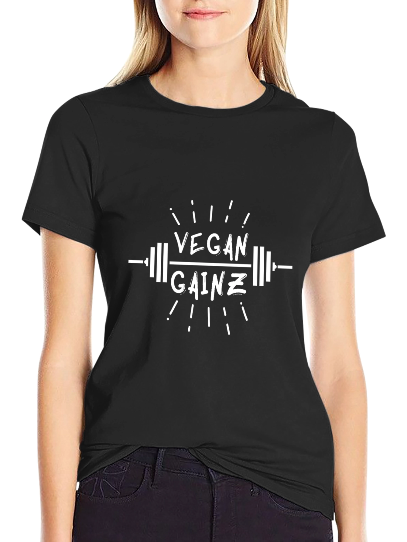 Vegan Gainz Black T-Shirt