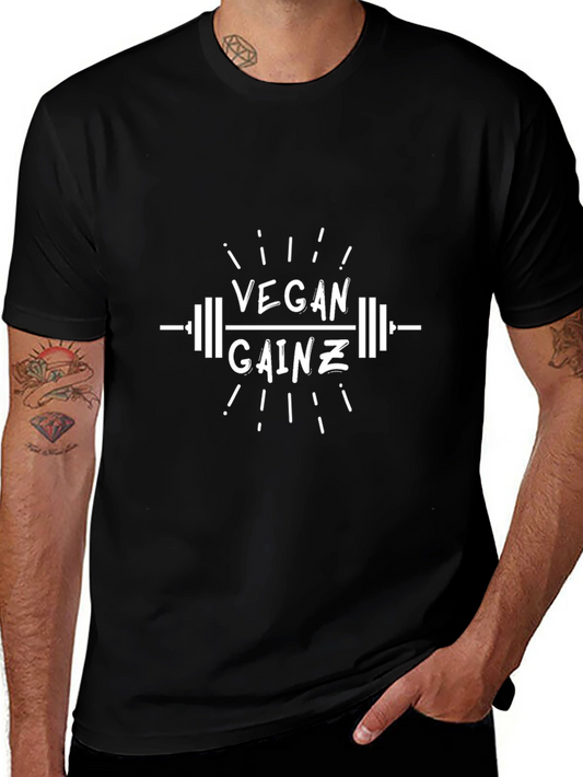 Vegan Gainz Black T-Shirt
