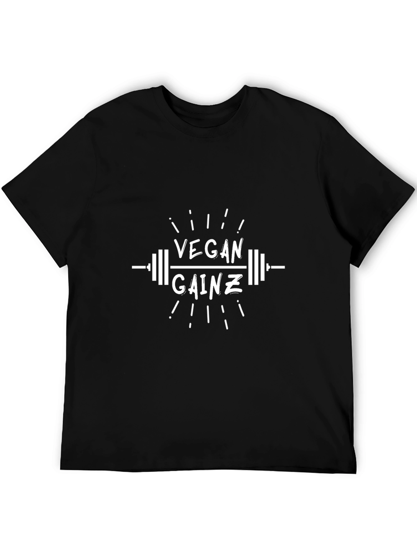 Vegan Gainz Black T-Shirt