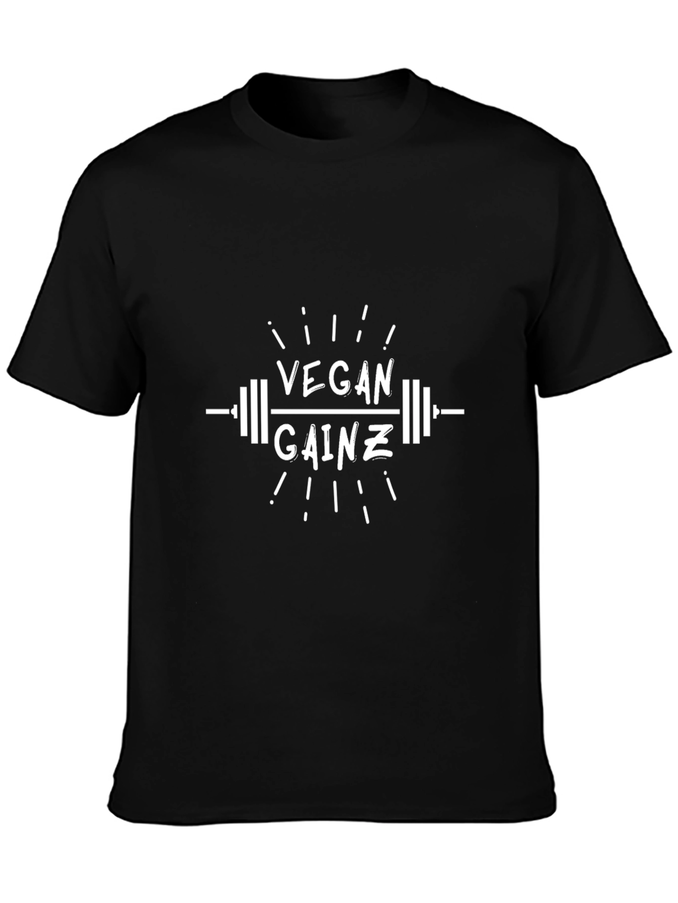 Vegan Gainz Black T-Shirt