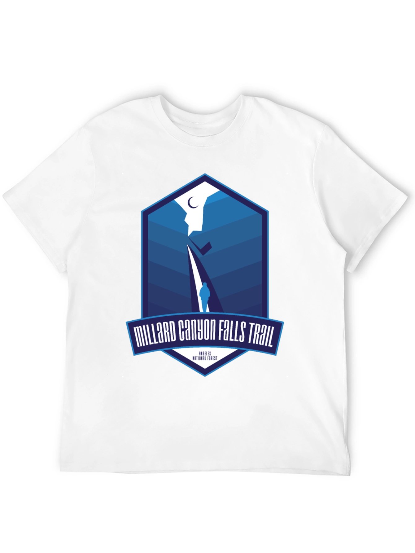 Millard Canyon Falls Trail Black T-Shirt