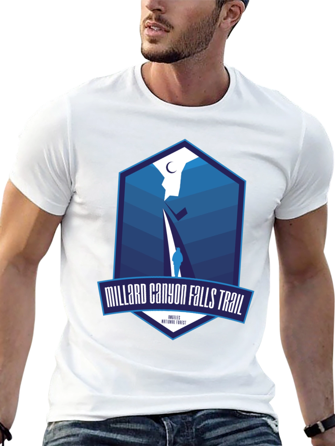 Millard Canyon Falls Trail Black T-Shirt