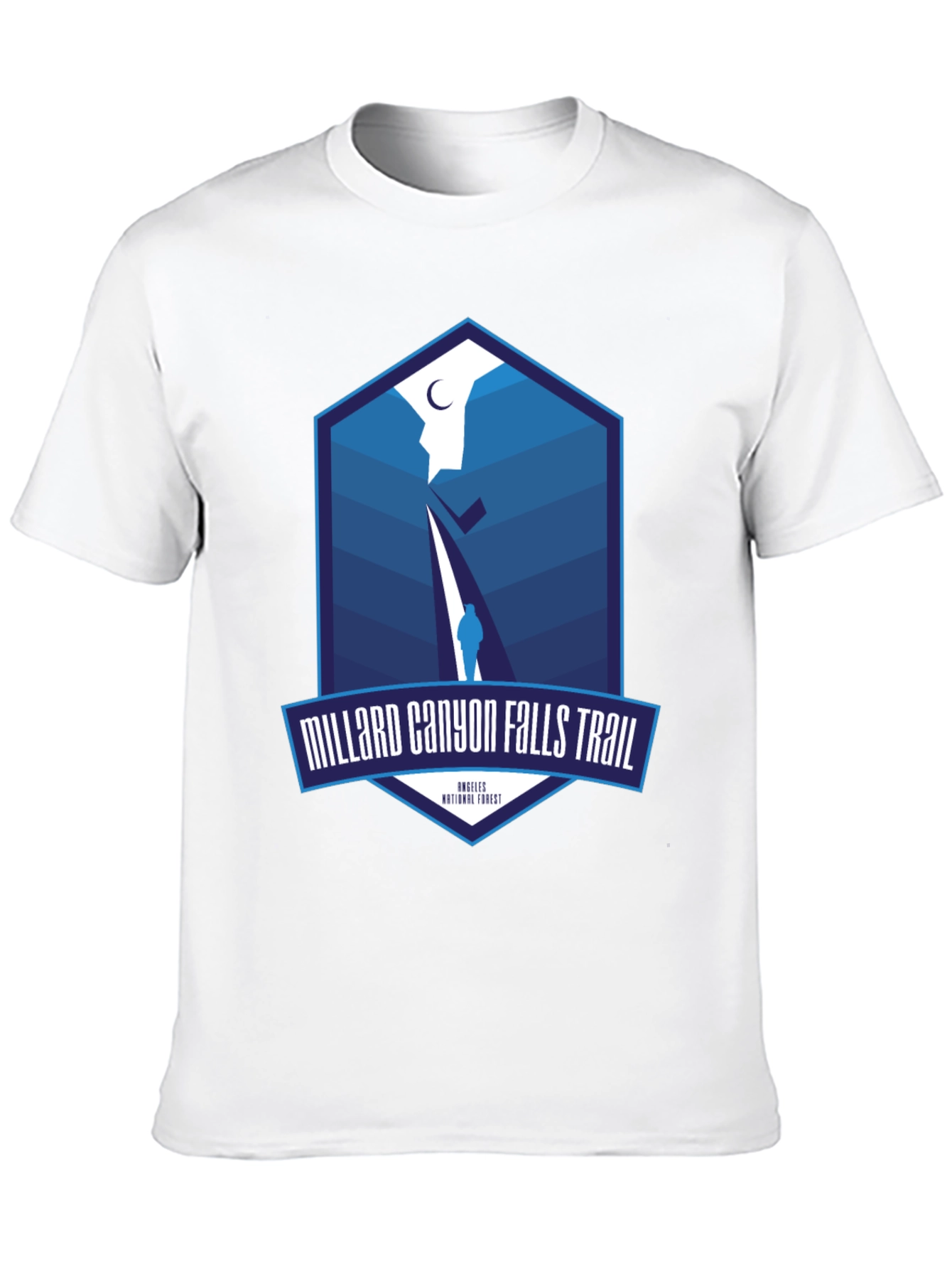 Millard Canyon Falls Trail Black T-Shirt