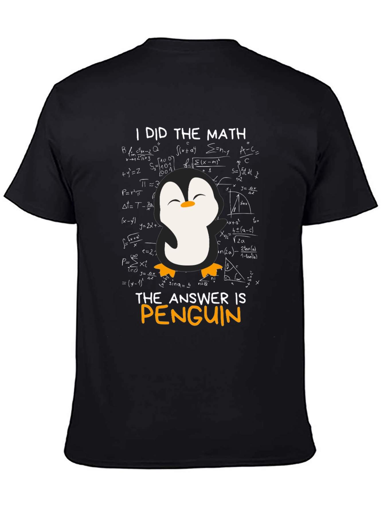 Math Penguin Graphic T-Shirt