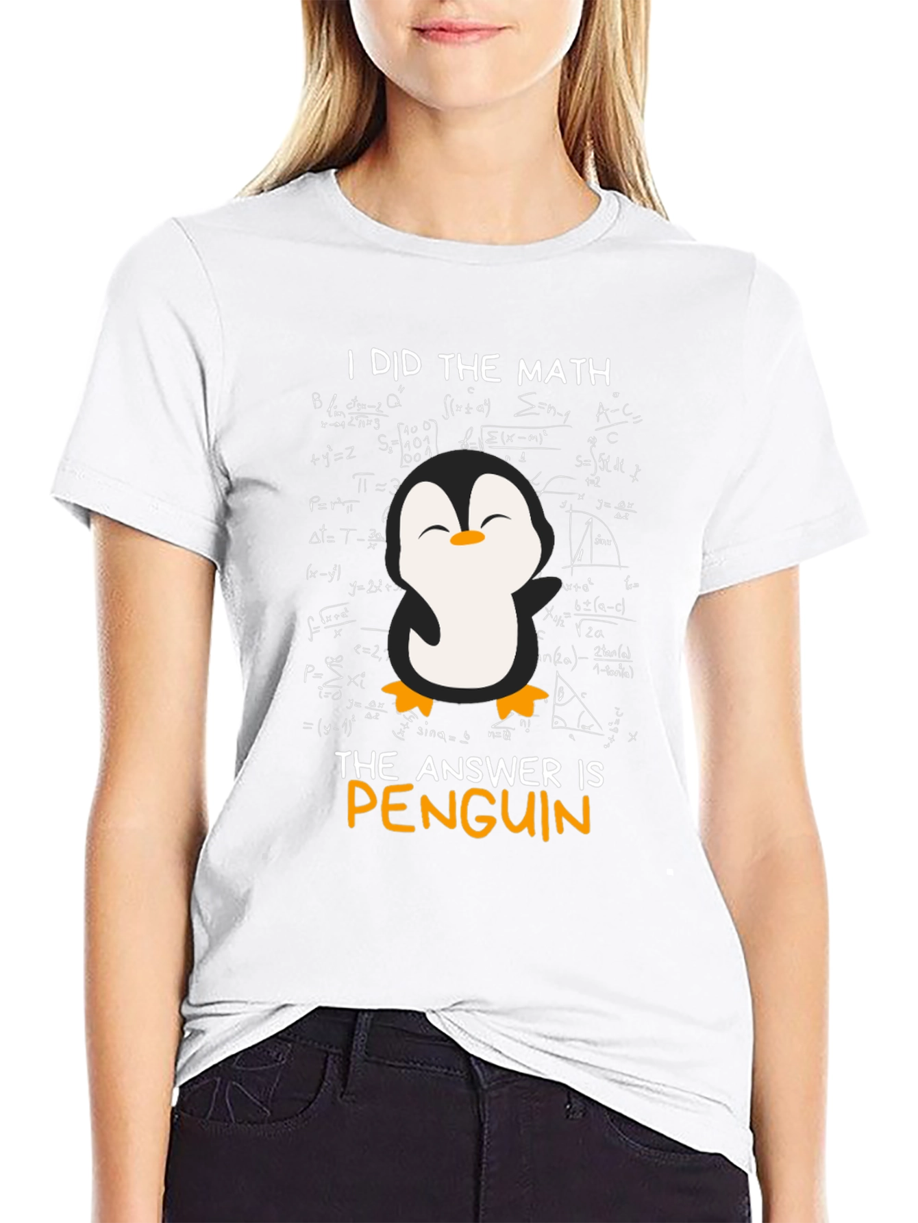 Math Penguin Graphic T-Shirt