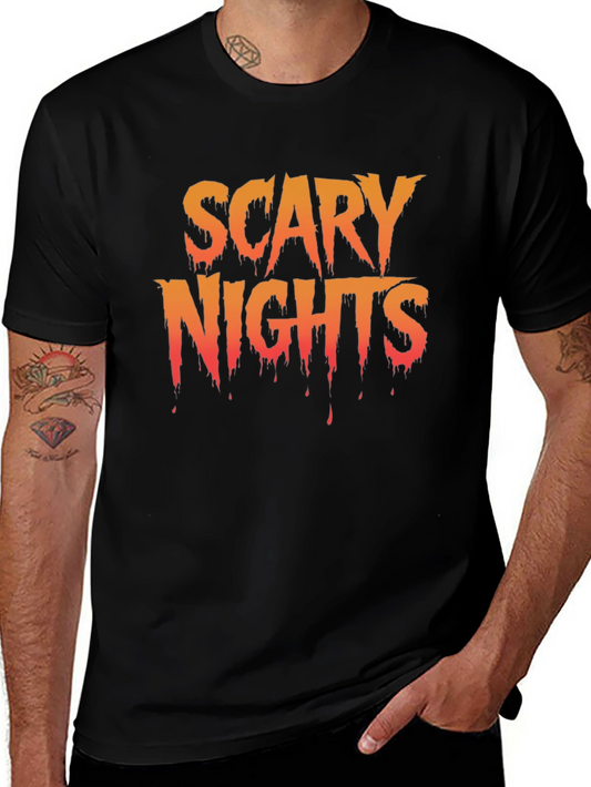 Scary Nights Graphic T-Shirt - Halloween Tee