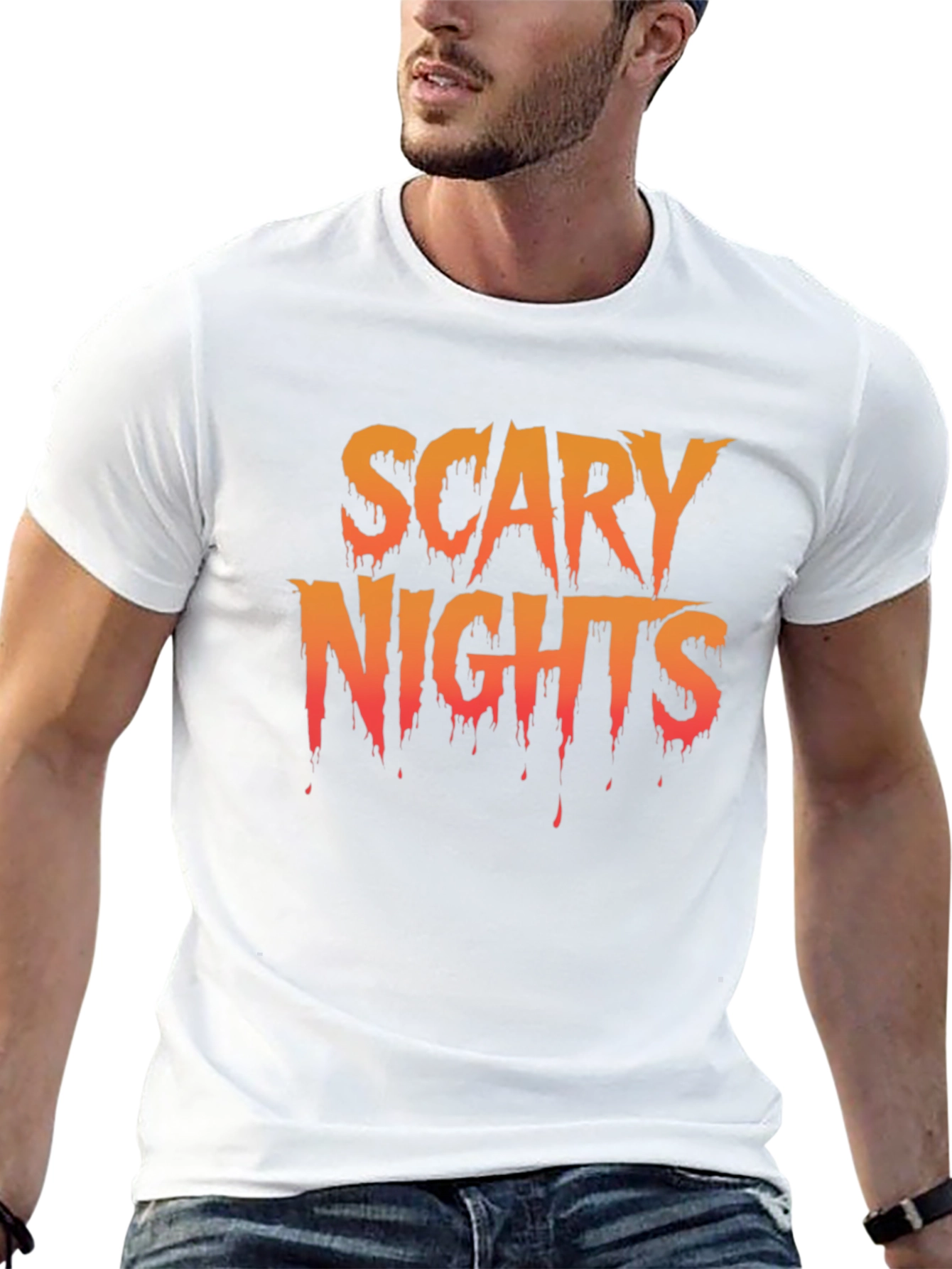 Scary Nights Graphic T-Shirt - Halloween Tee