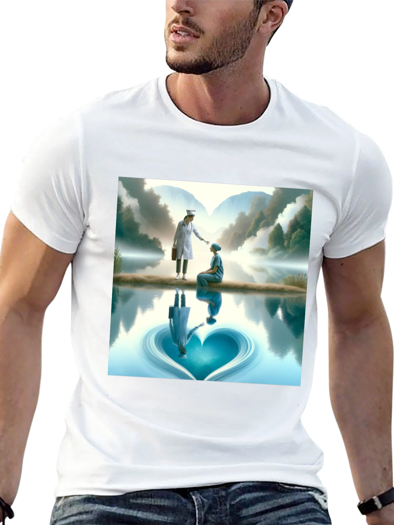 Hearts Reflection T-Shirt