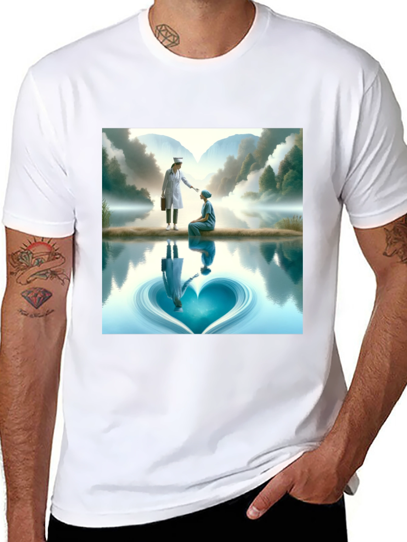 Hearts Reflection T-Shirt