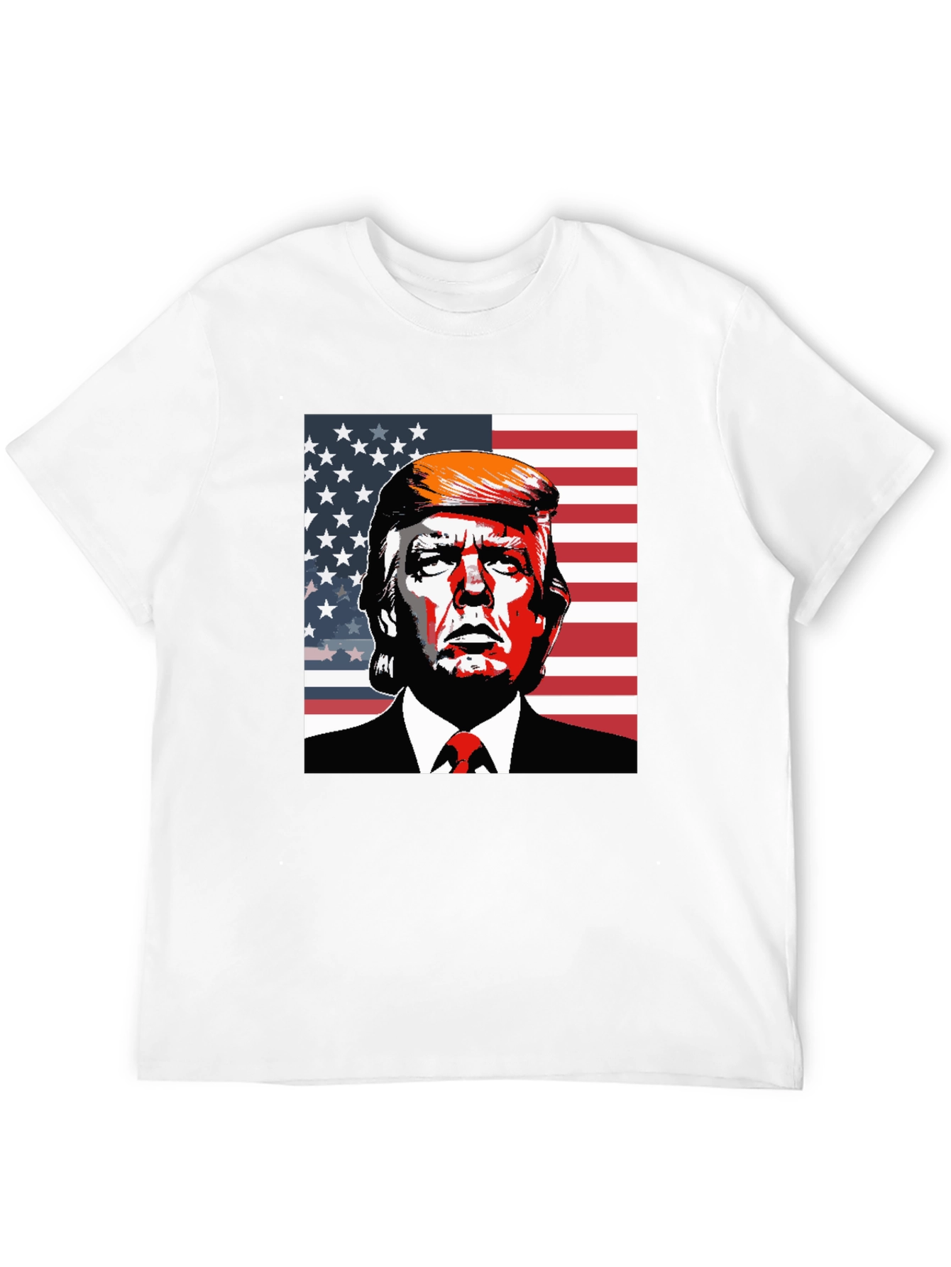 Trump USA Flag Graphic T-Shirt
