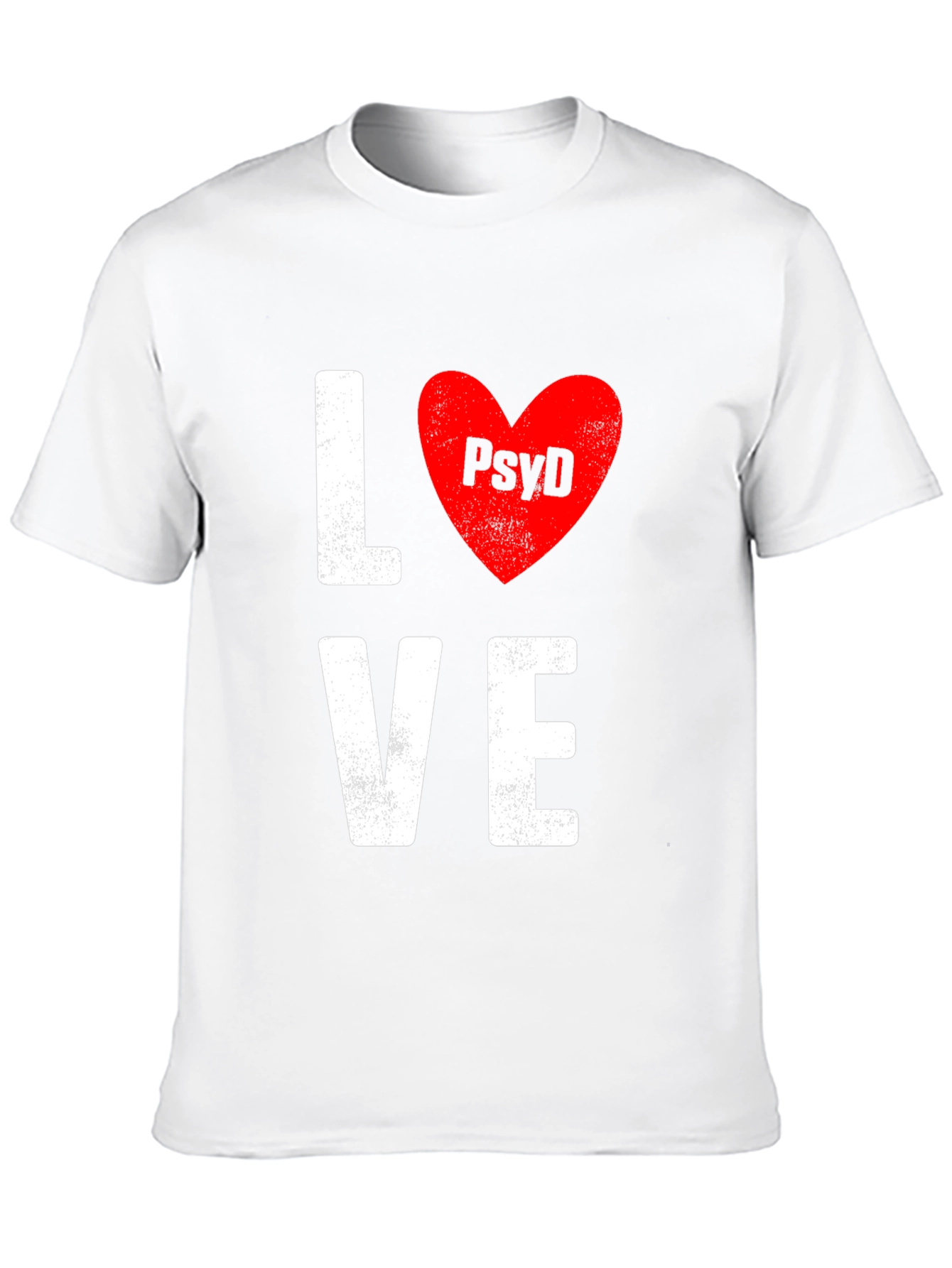 Love PsyD T-Shirt - Black Cotton Blend