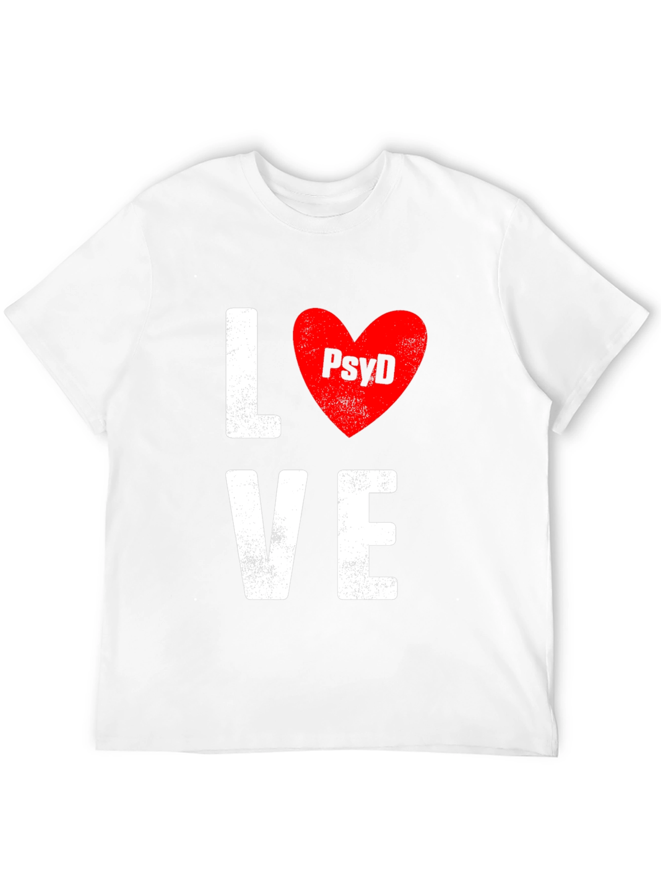 Love PsyD T-Shirt - Black Cotton Blend