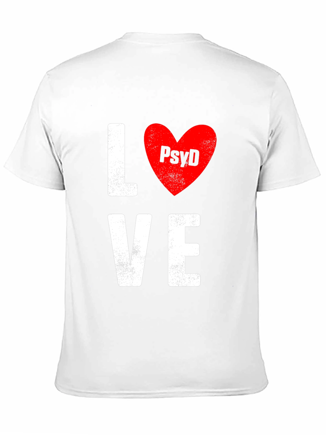Love PsyD T-Shirt - Black Cotton Blend