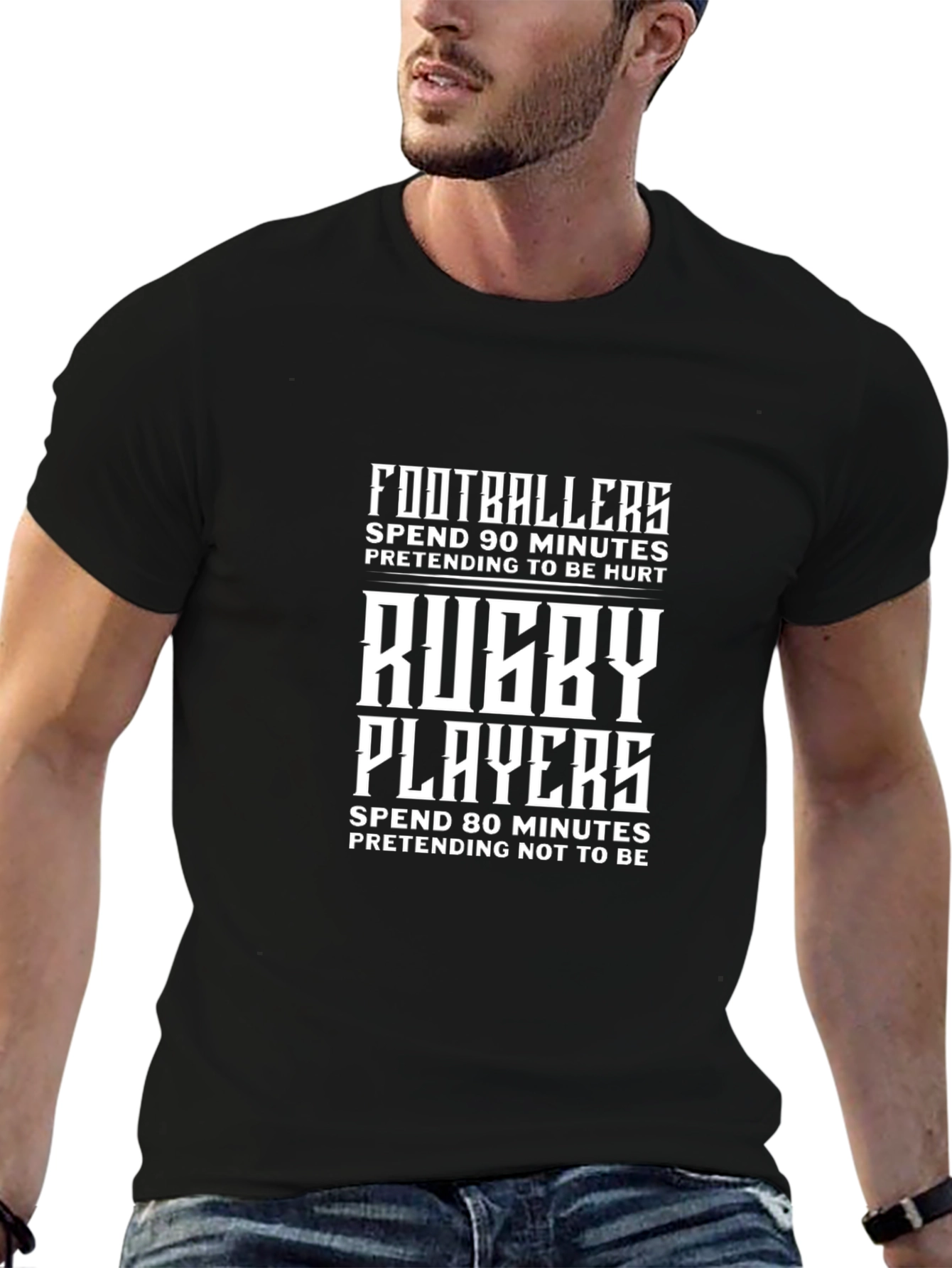 Funny Rugby vs Football T-Shirt