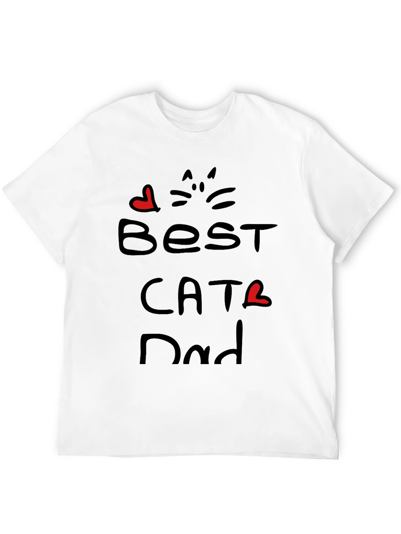 Best Cat Dad Graphic T-Shirt