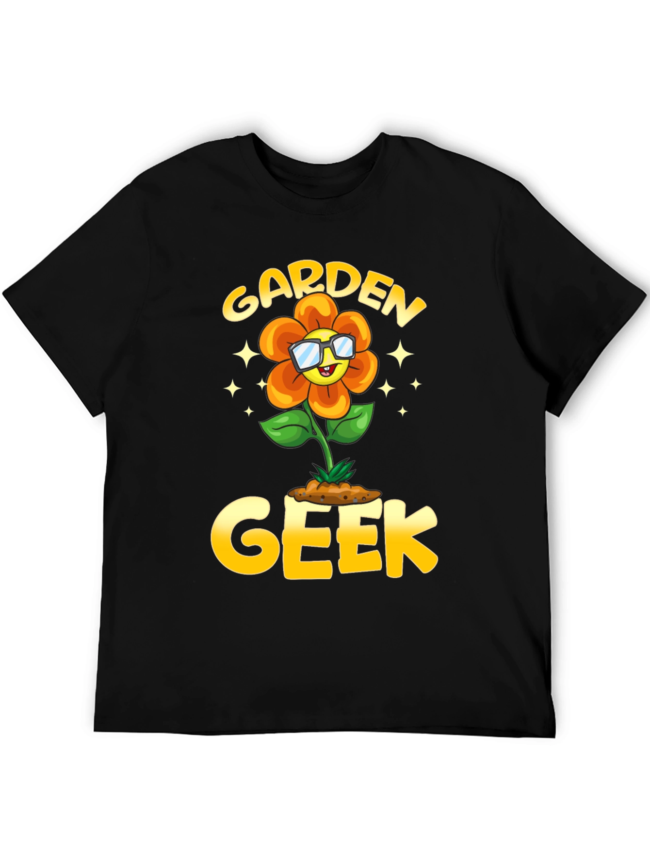 Garden Geek Flower Graphic T-Shirt