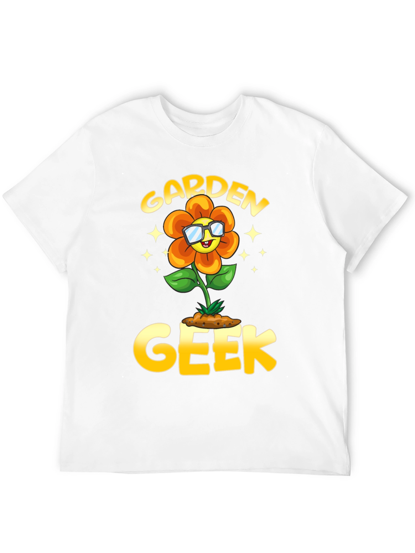 Garden Geek Flower Graphic T-Shirt