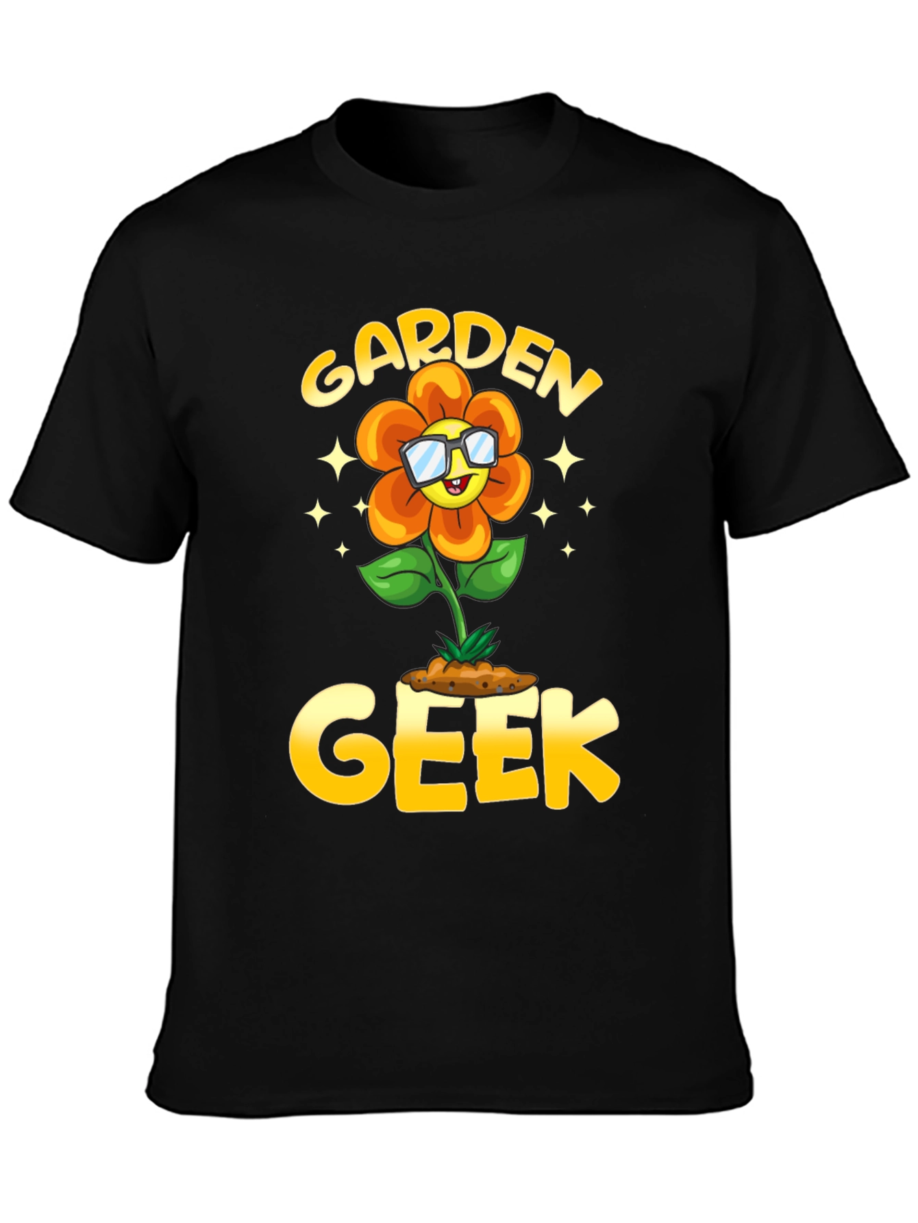 Garden Geek Flower Graphic T-Shirt