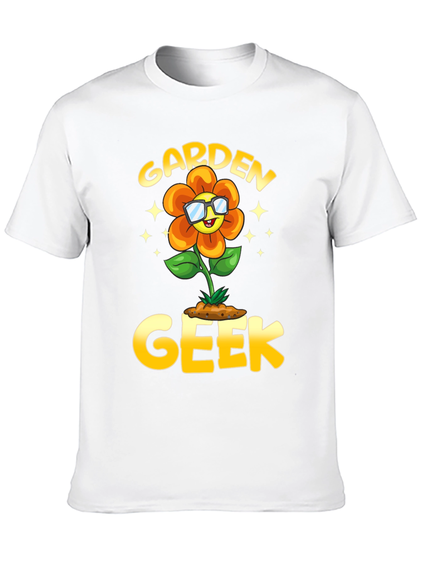 Garden Geek Flower Graphic T-Shirt