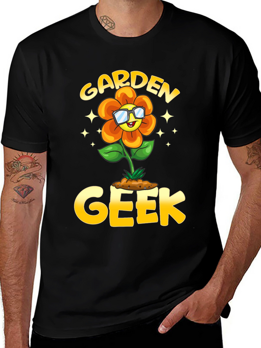 Garden Geek Flower Graphic T-Shirt