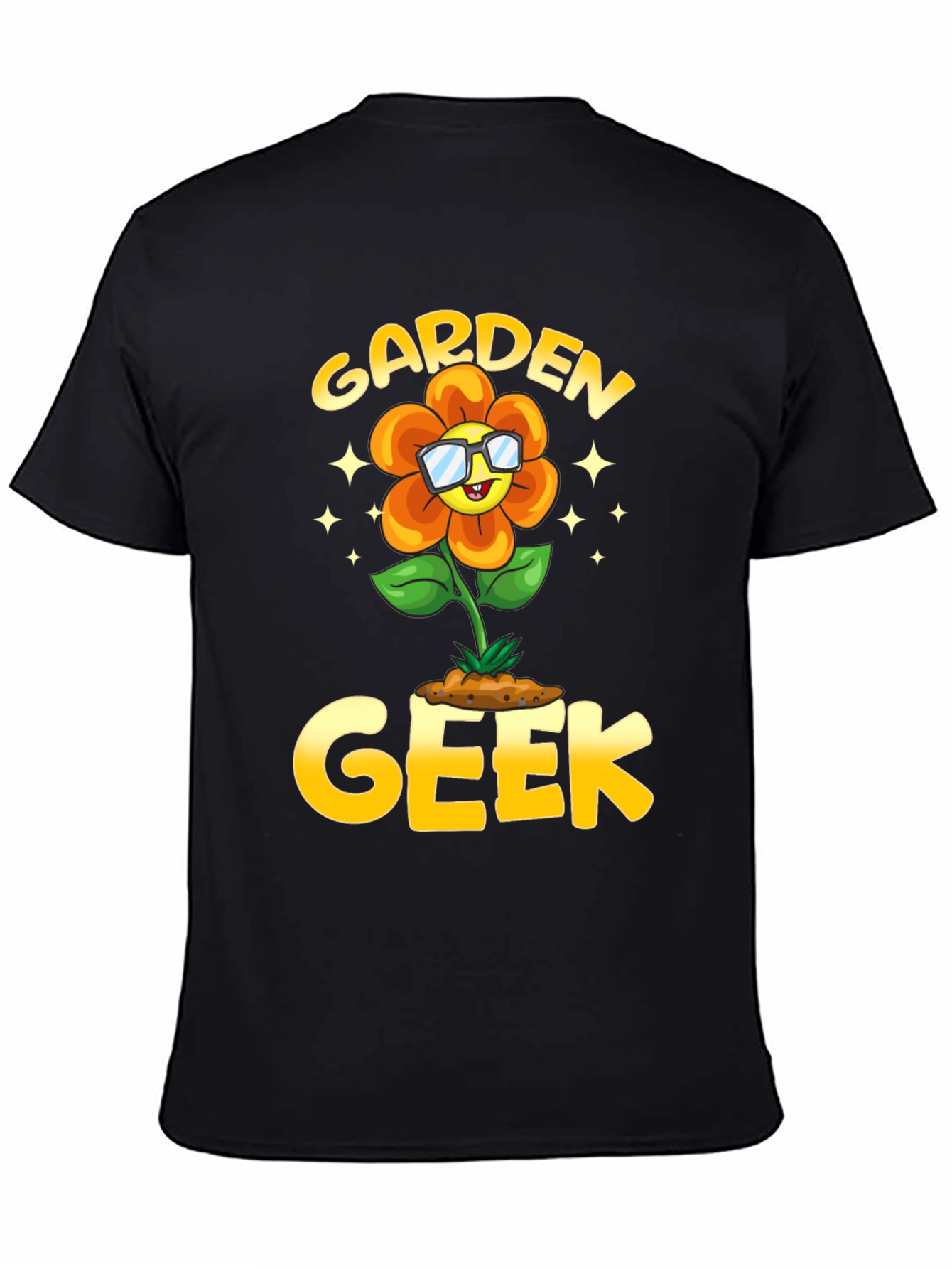 Garden Geek Flower Graphic T-Shirt