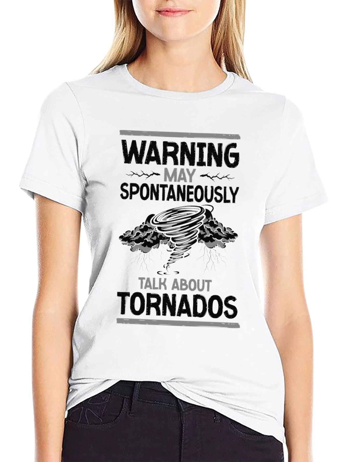 Warning May Spontaneously Talk About Tornadoes T-Shirt