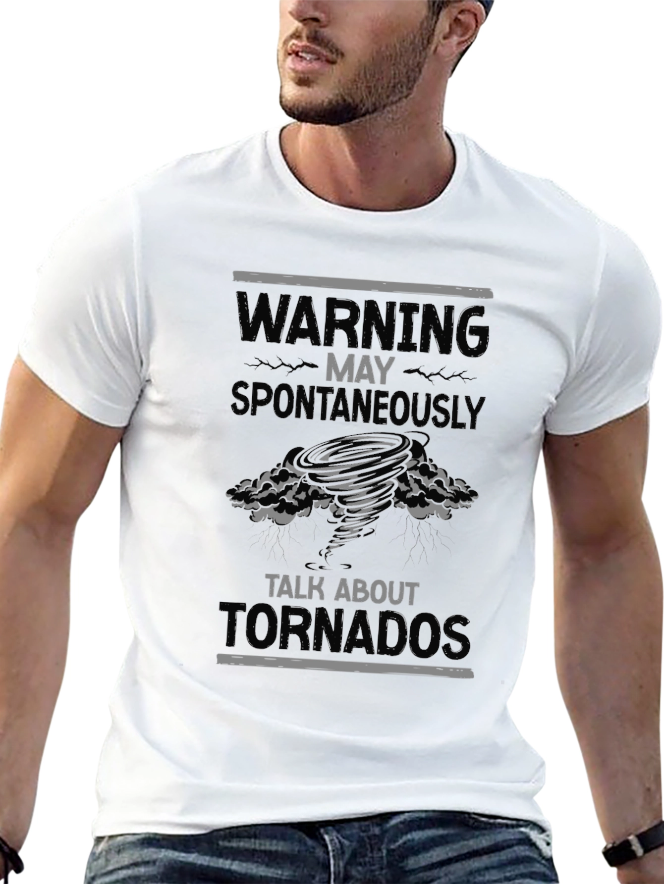 Warning May Spontaneously Talk About Tornadoes T-Shirt