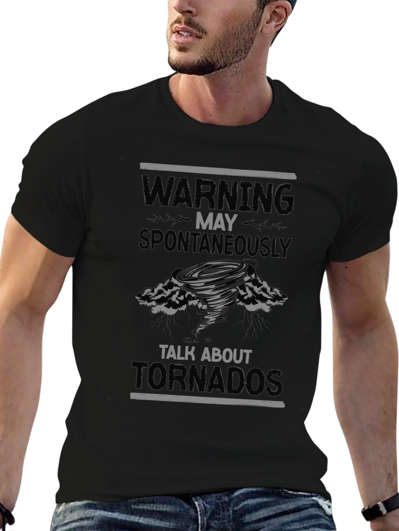 Warning May Spontaneously Talk About Tornadoes T-Shirt