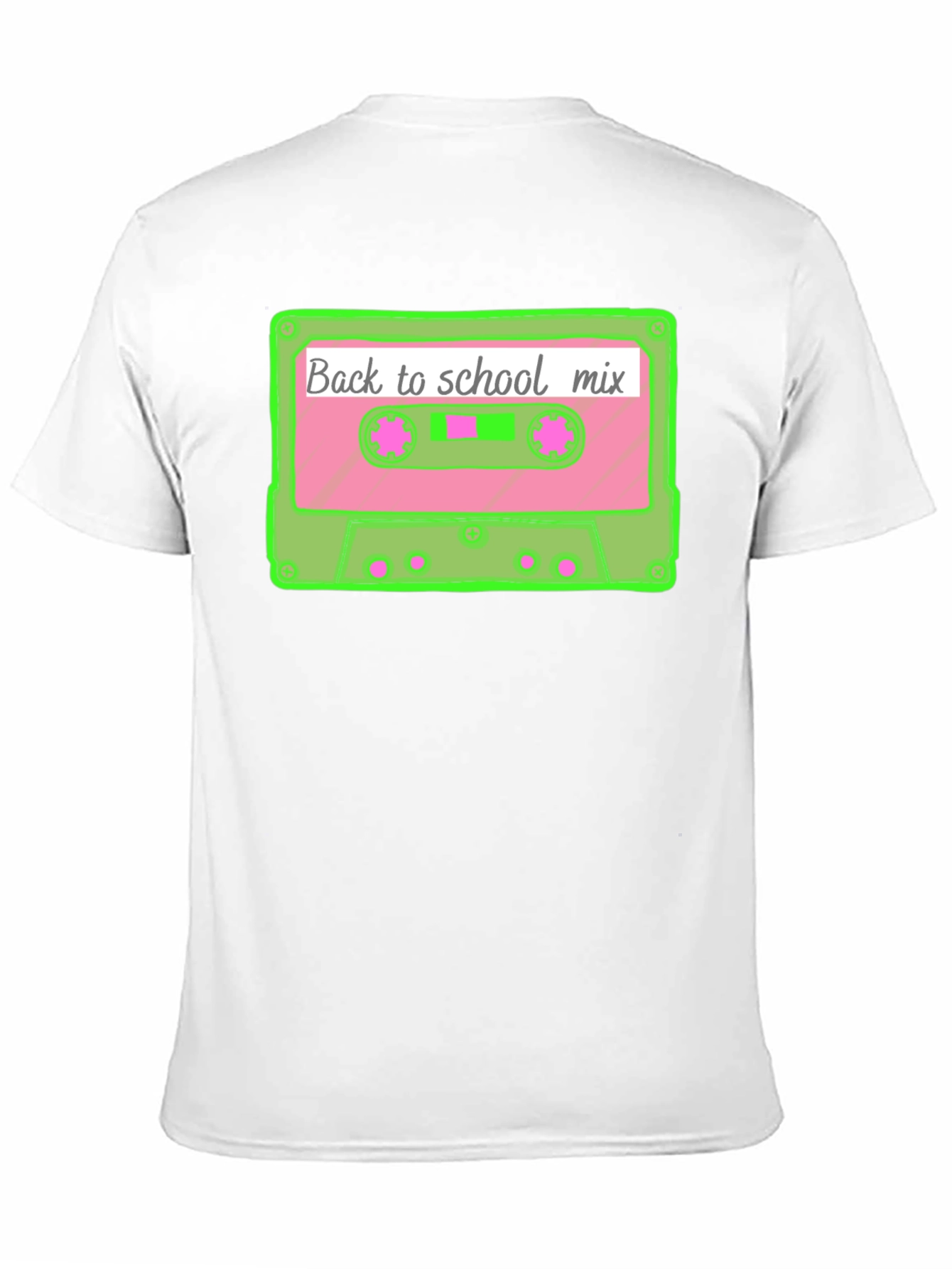 Retro Back to School Mix Tape Cassette T-Shirt
