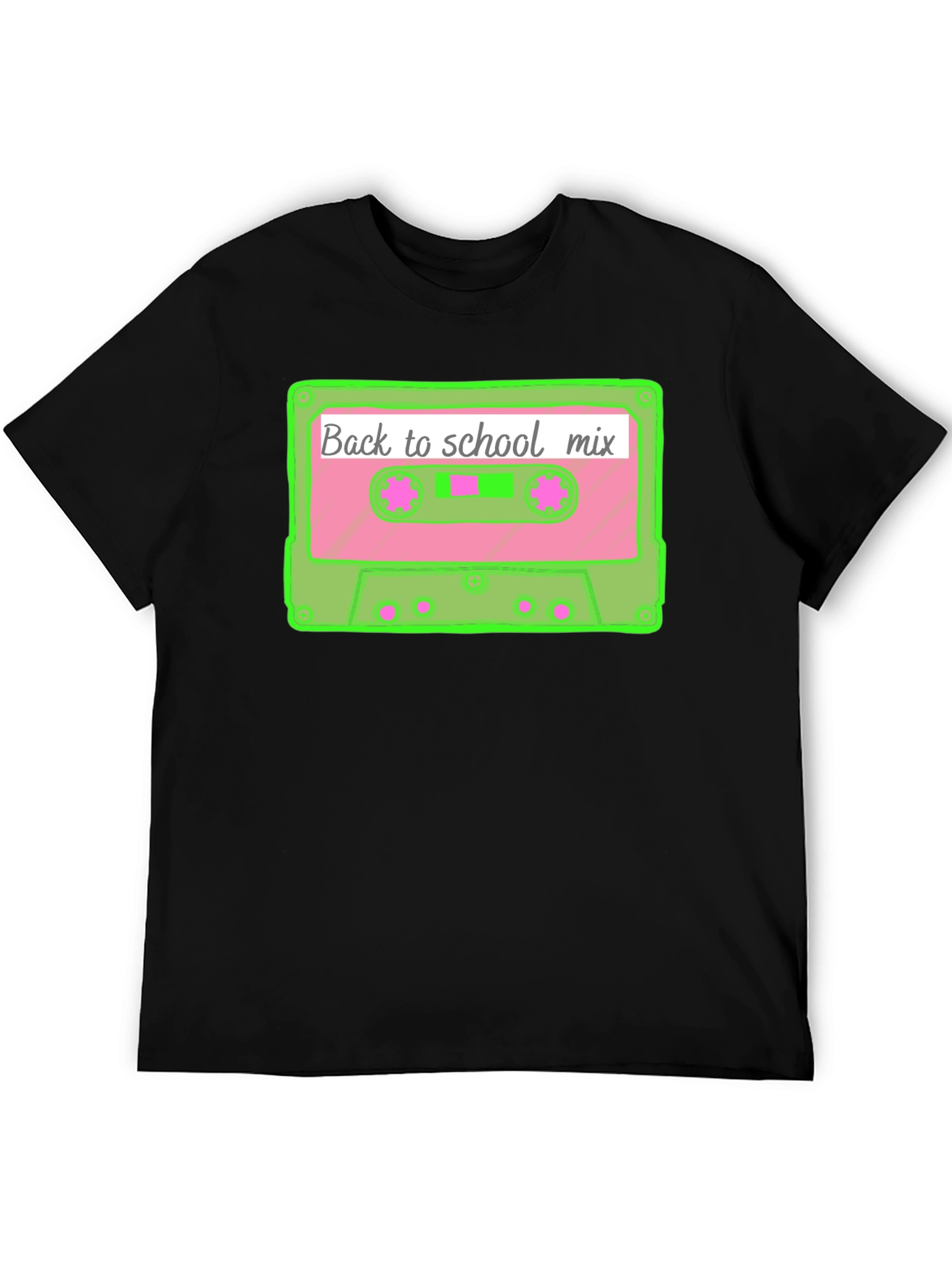 Retro Back to School Mix Tape Cassette T-Shirt