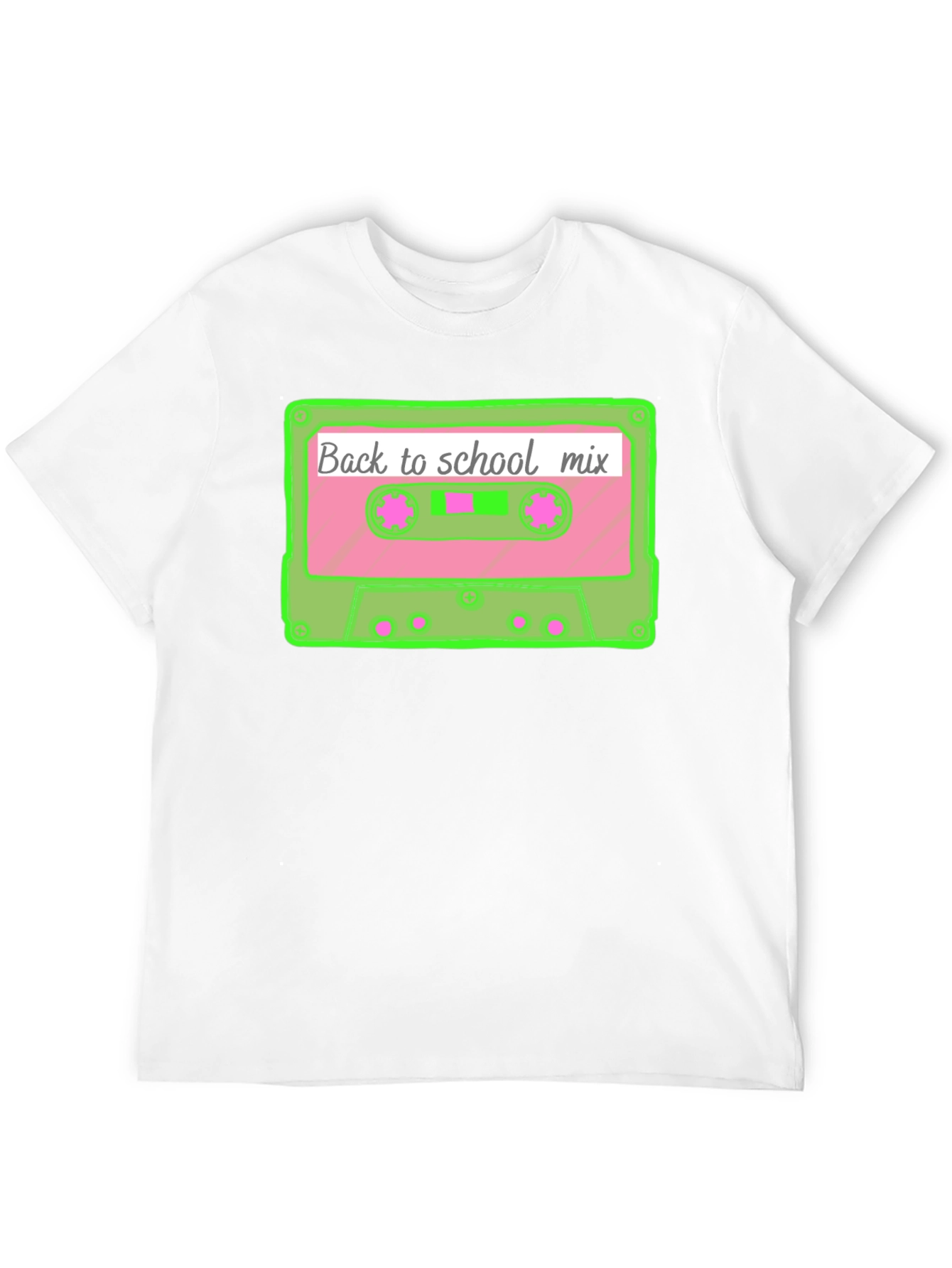 Retro Back to School Mix Tape Cassette T-Shirt