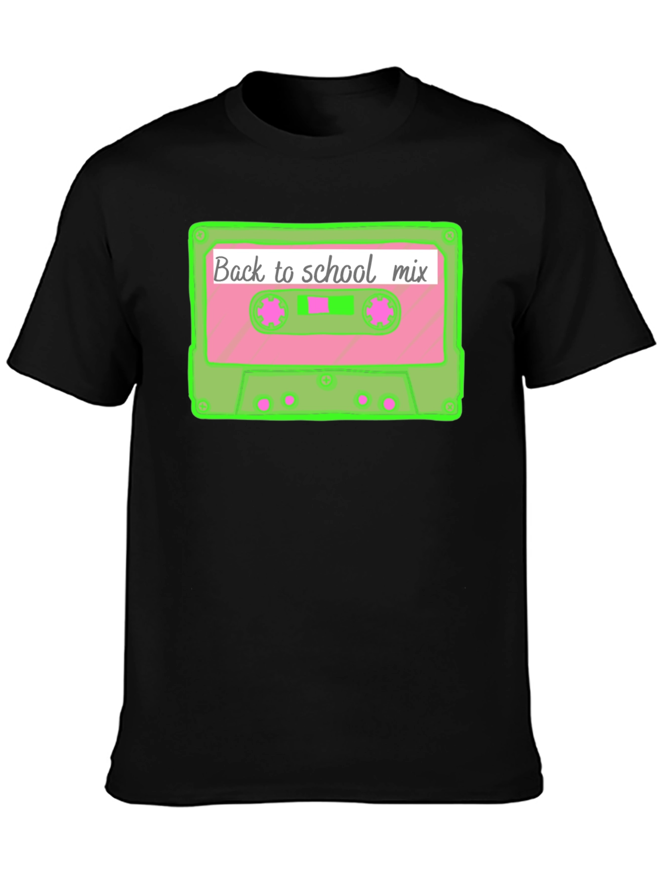 Retro Back to School Mix Tape Cassette T-Shirt