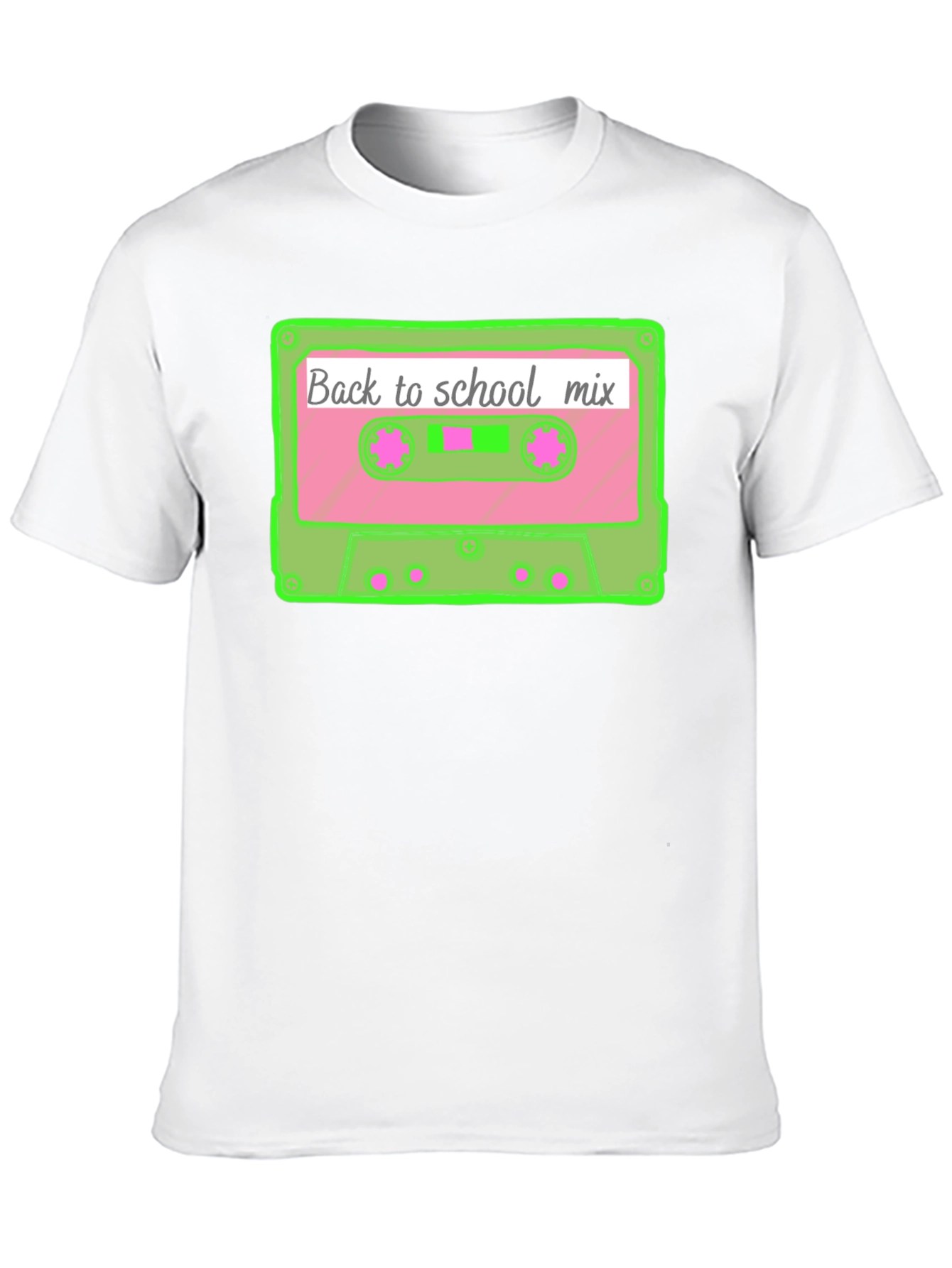 Retro Back to School Mix Tape Cassette T-Shirt